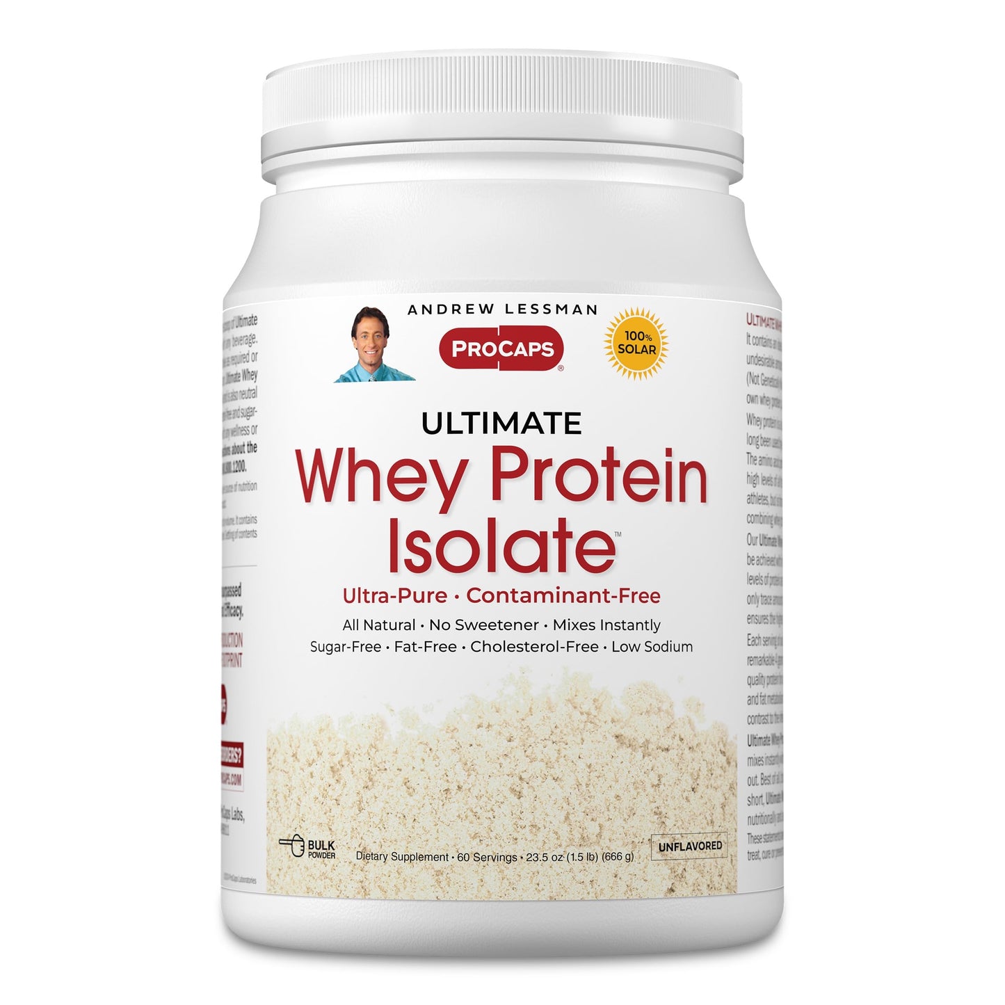 Andrew Lessman Ultimate Whey Protein Isolate Powder (60 Servings)