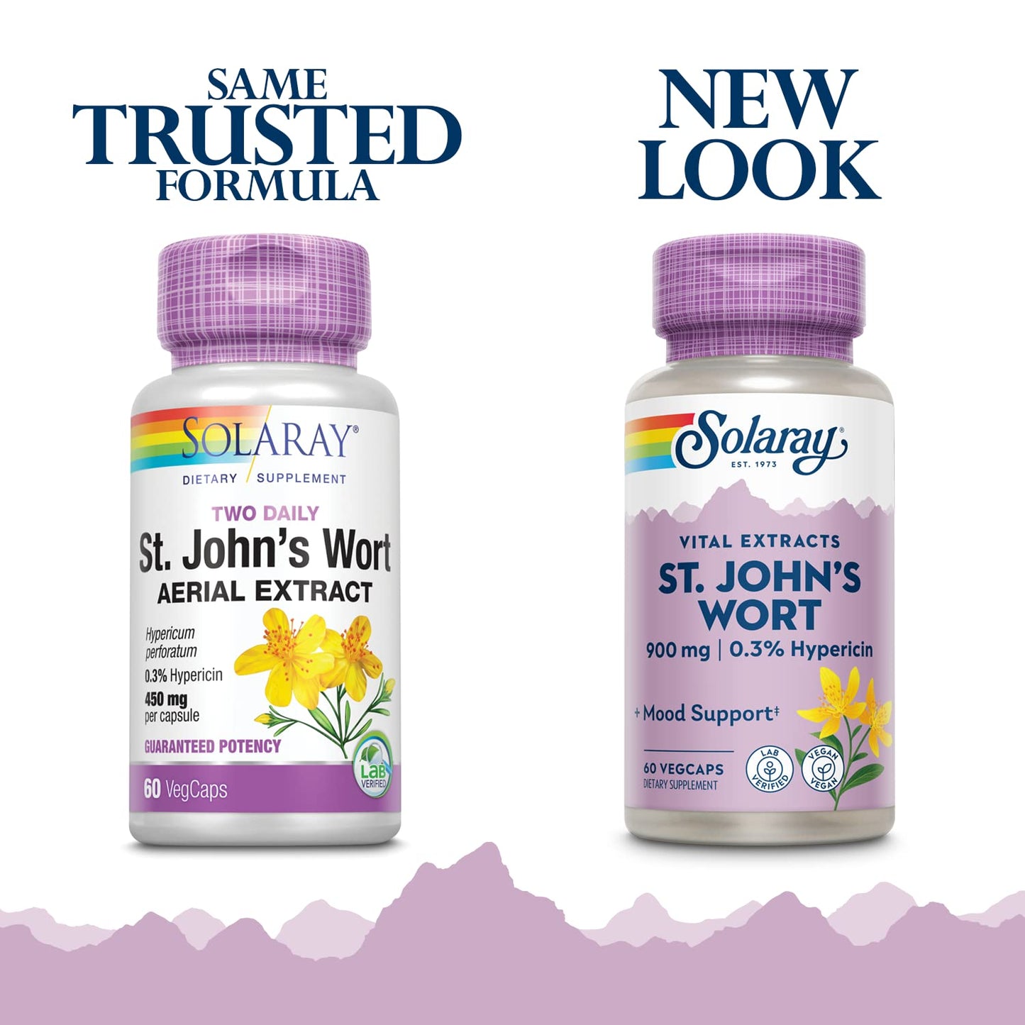 Solaray St. John's Wort Aerial Extract 450 mg Capsule 60 Count