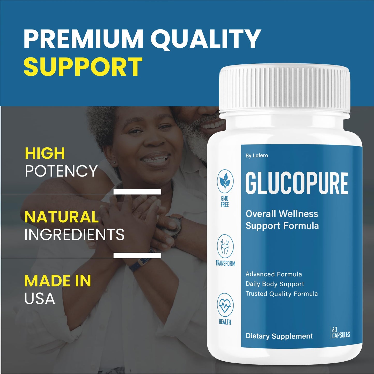 Lofero Gluco Pure Advanced Formula 120 Capsules