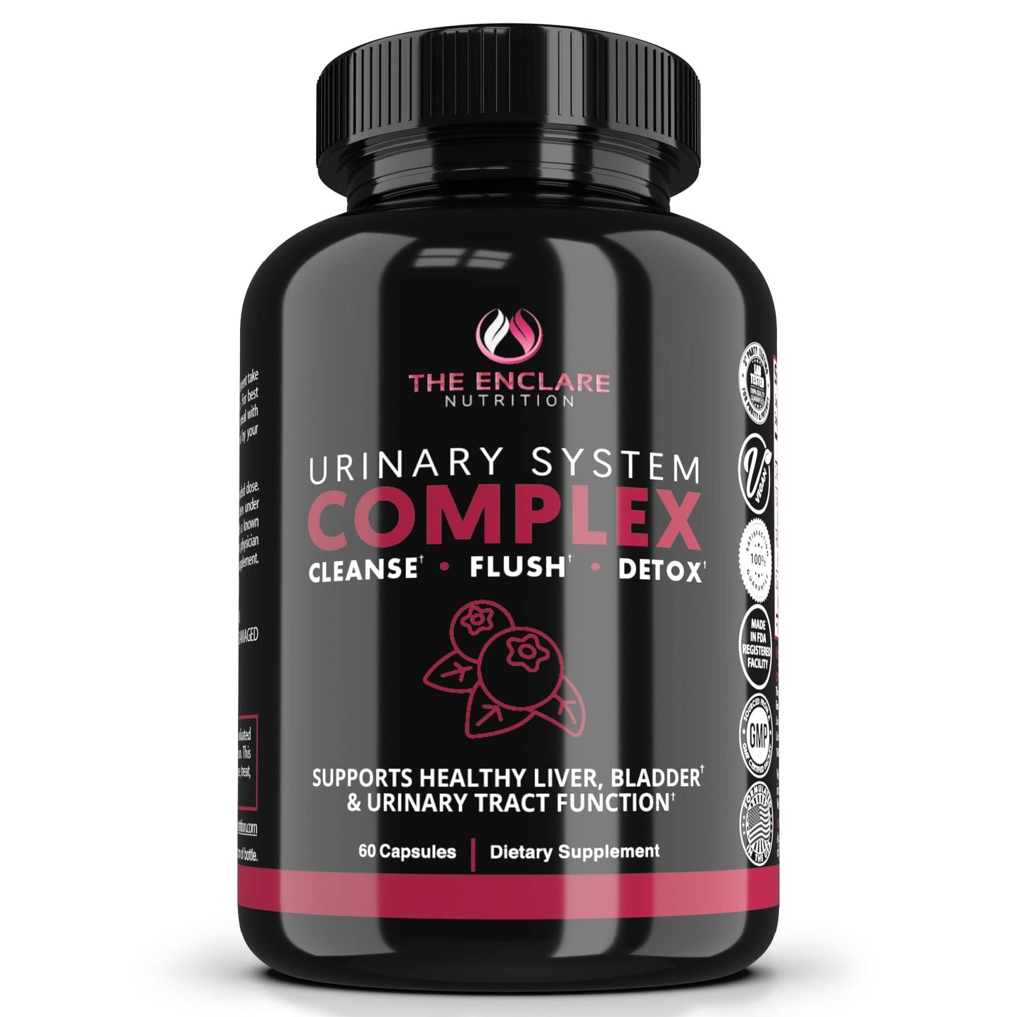 THE ENCLARE NUTRITION D Mannose with Cranberry Capsules, 60 Count