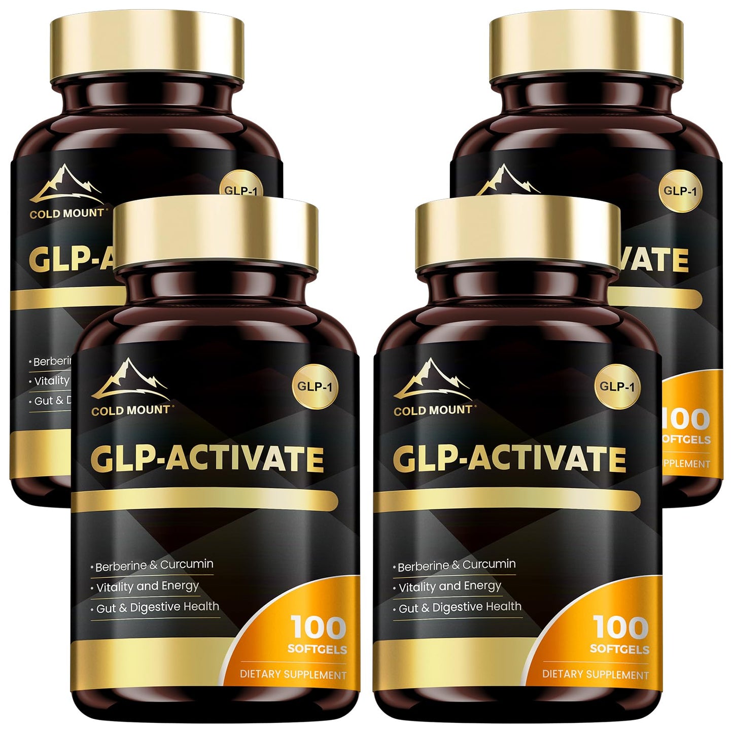 MEGNETA Metabolic & Energy Support Supplement with Berberine, Green Tea Extract & Turmeric Root Softgels 400