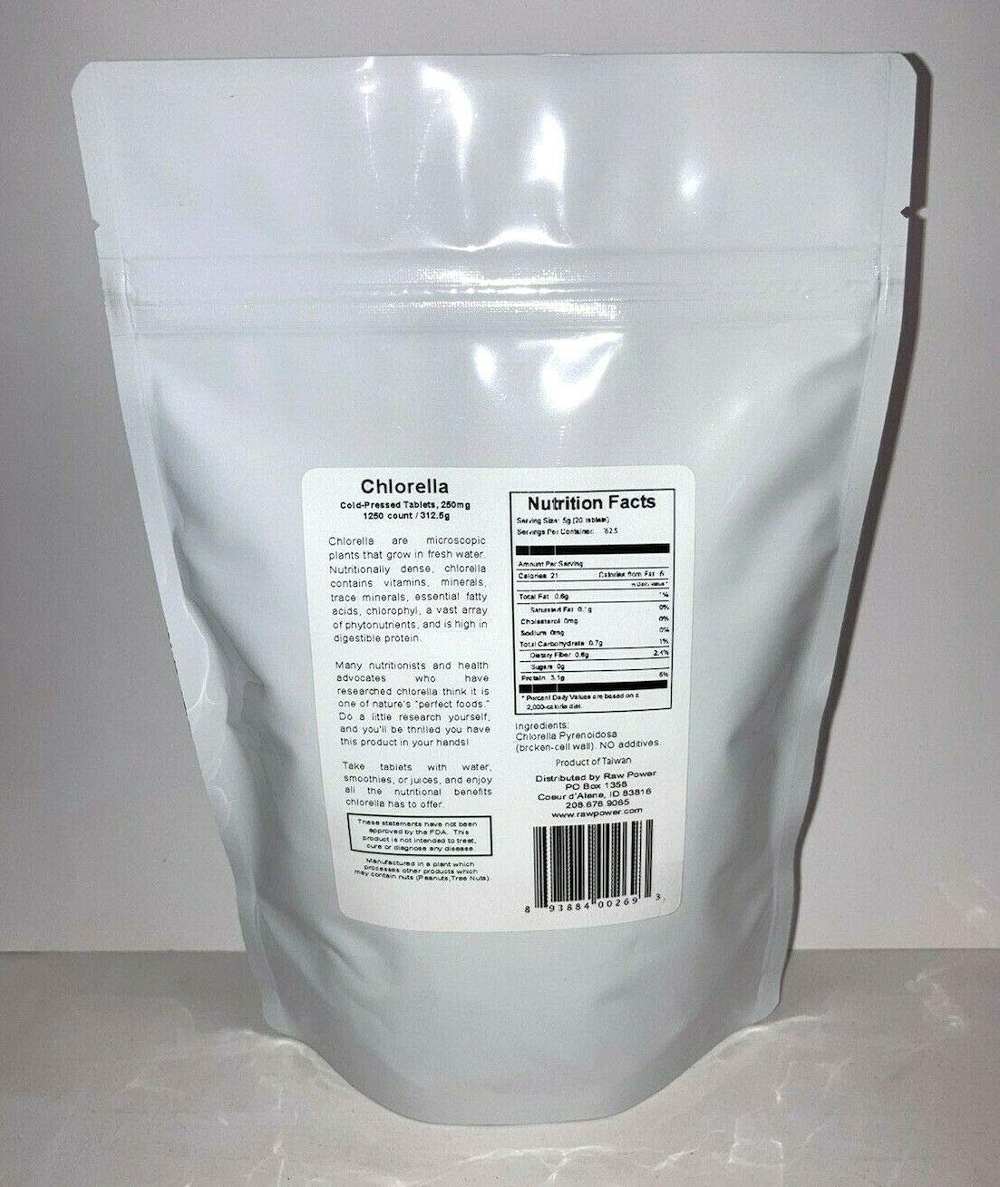 Raw Power Chlorella Tablets 1 Count