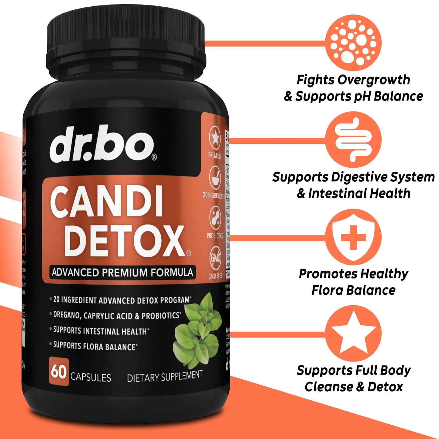 DR. BO Candida Cleanse Detox Capsule 60 Count