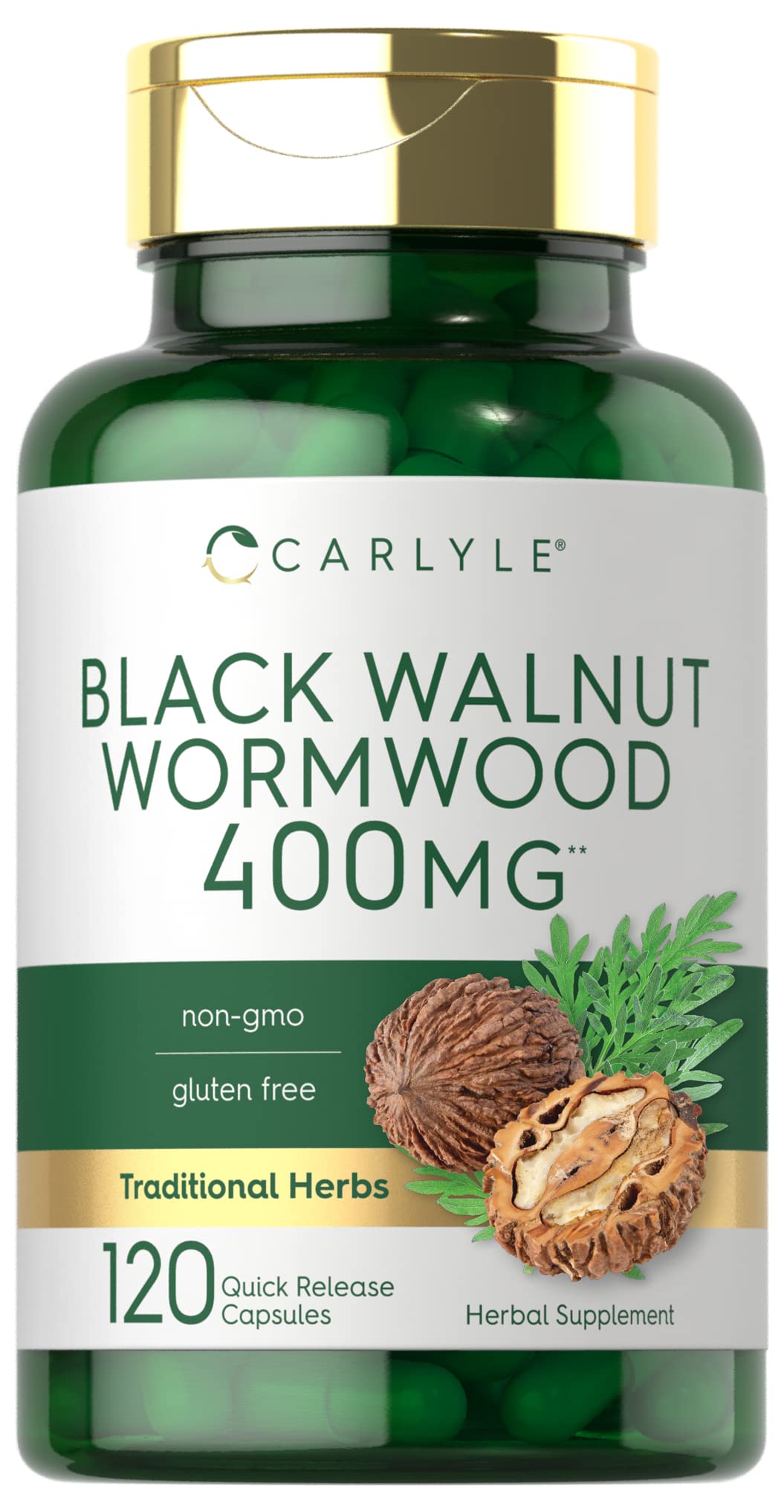 Carlyle Wormwood Black Walnut Capsules 120 Count