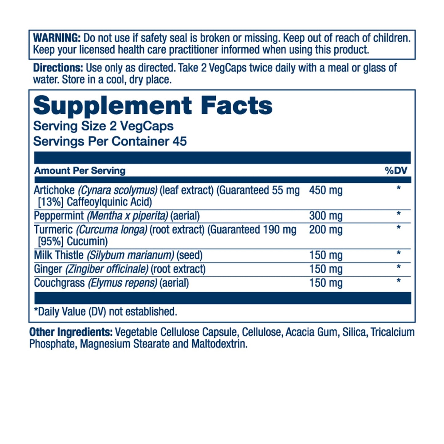 SOLARAY Gallbladder Support Formula 90 Capsules
