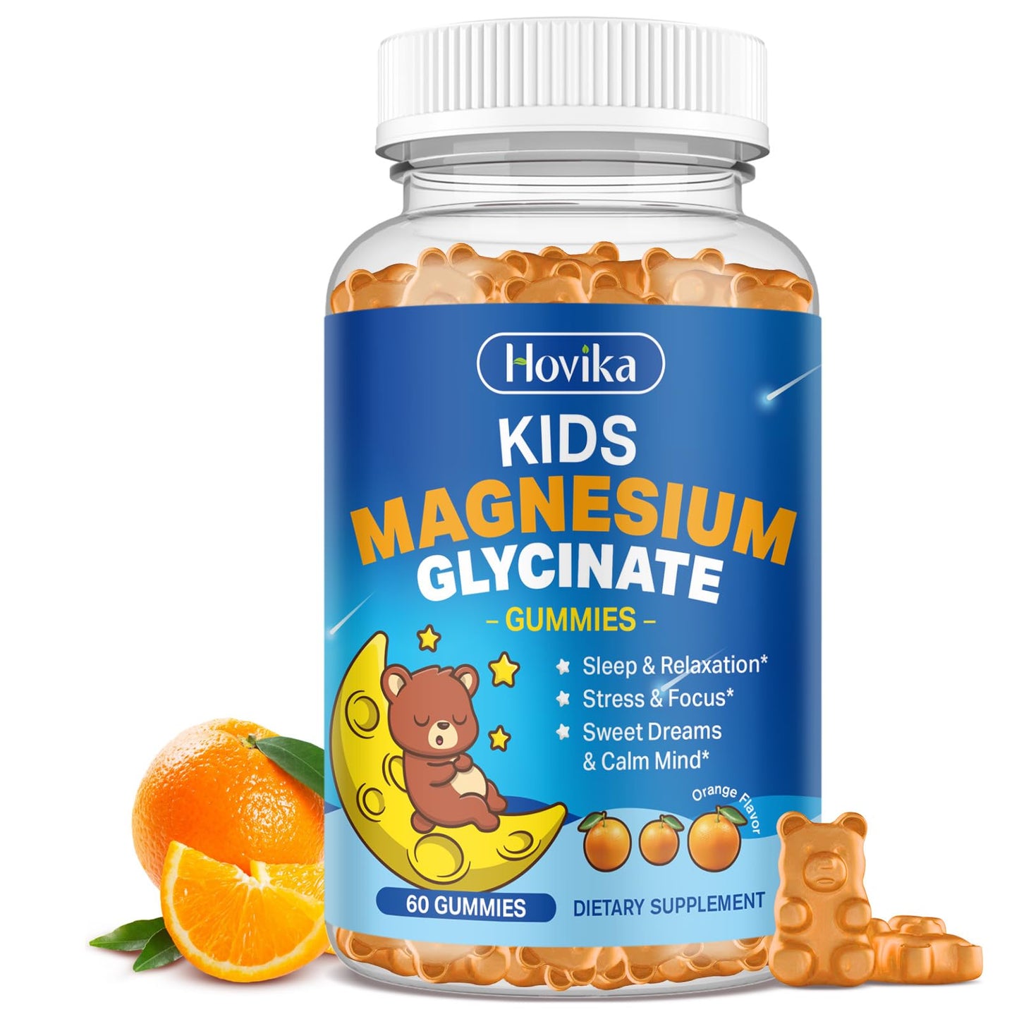 Hovika Kids Magnesium Glycinate Gummies 60 Count