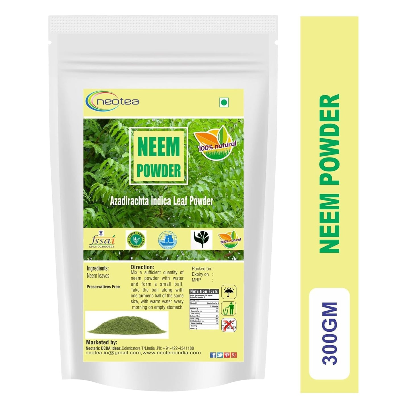 neotea Neem Leaf Powder 1 Ounce