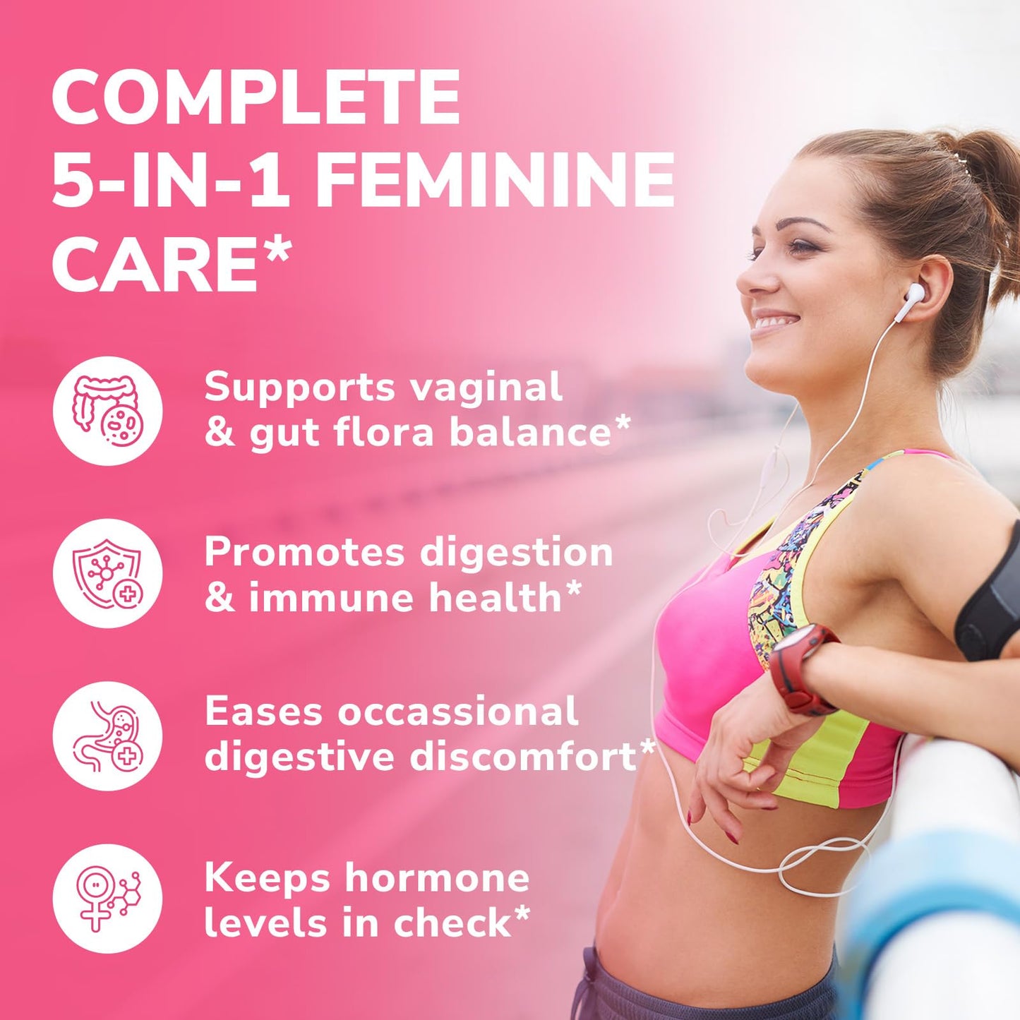 Vitalibre Probiotics for Women 100 Billion CFU 15 Strains Probiotic Capsules, 150 Count