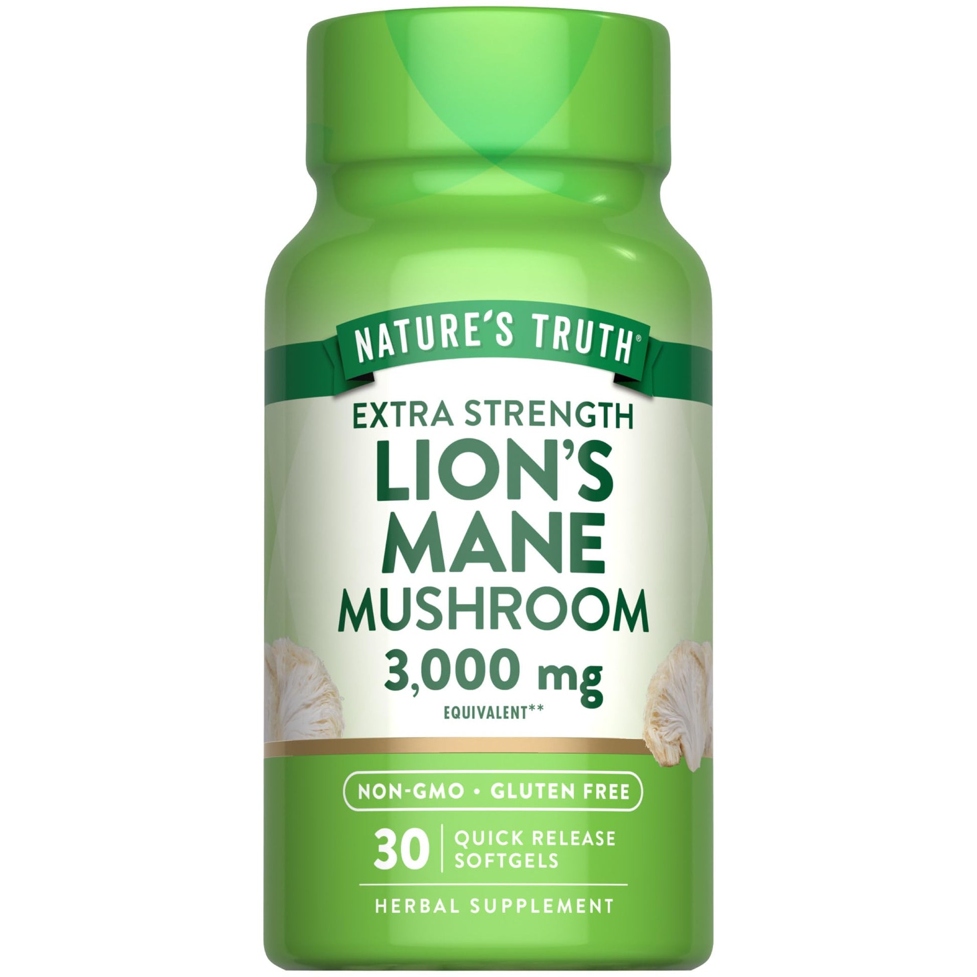 Nature's Truth Lions Mane Mushroom Softgels 30 Count