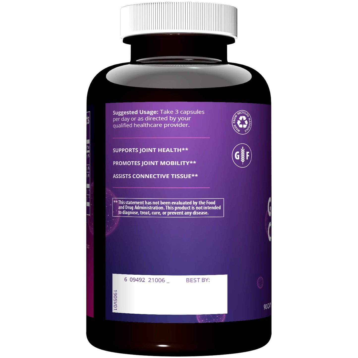 MRM Glucosamine 1500mg & Chondroitin Sulfate 1200mg Capsules, 90 Count