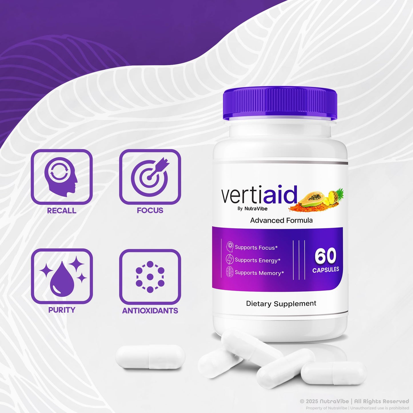 NutraVibe VertiAid Capsule, 60 Count
