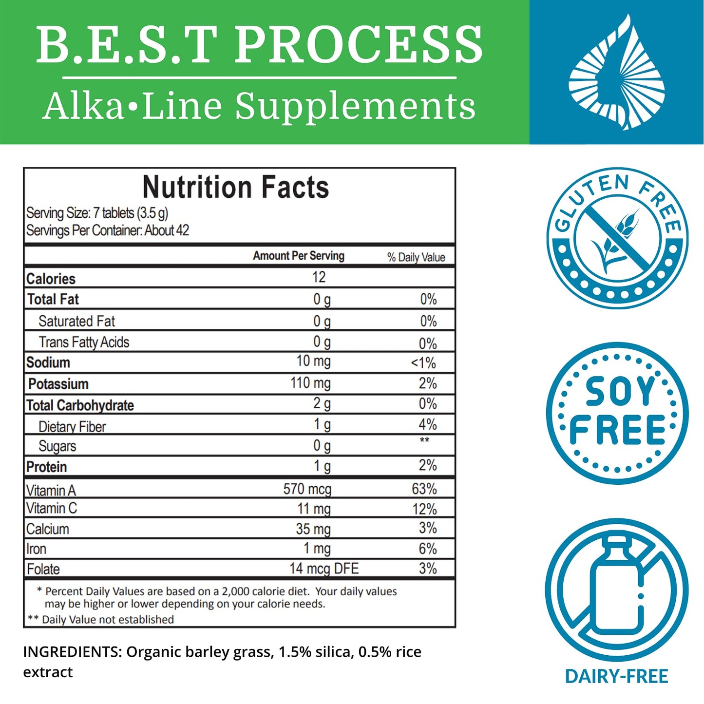 Morter HealthSystem AlkaGreen Tablets, 6 Count