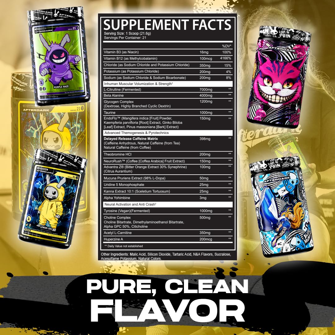 AFTERDARK INHUMAN Void Pre-Workout Powder 20.9527 Servings