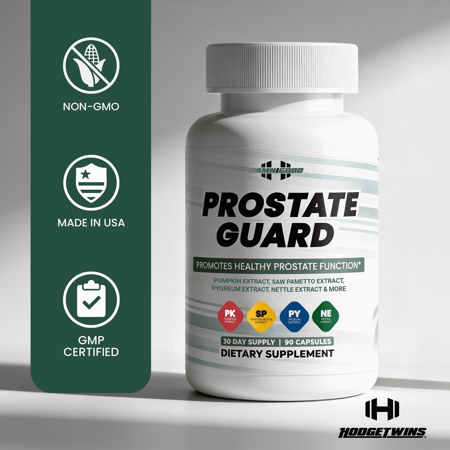 DAMN GOOD The Hodge Twins Prostate Guard Capsules, 90 Count