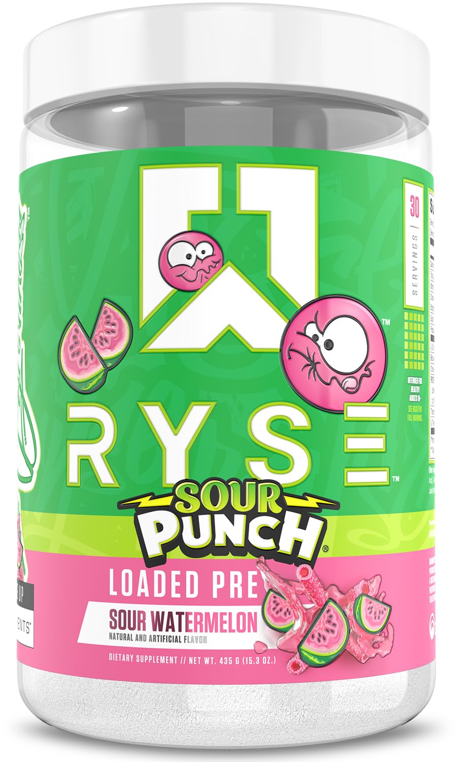 RYSE Up Supplements Loaded Pre Workout Powder 15.3 Ounce