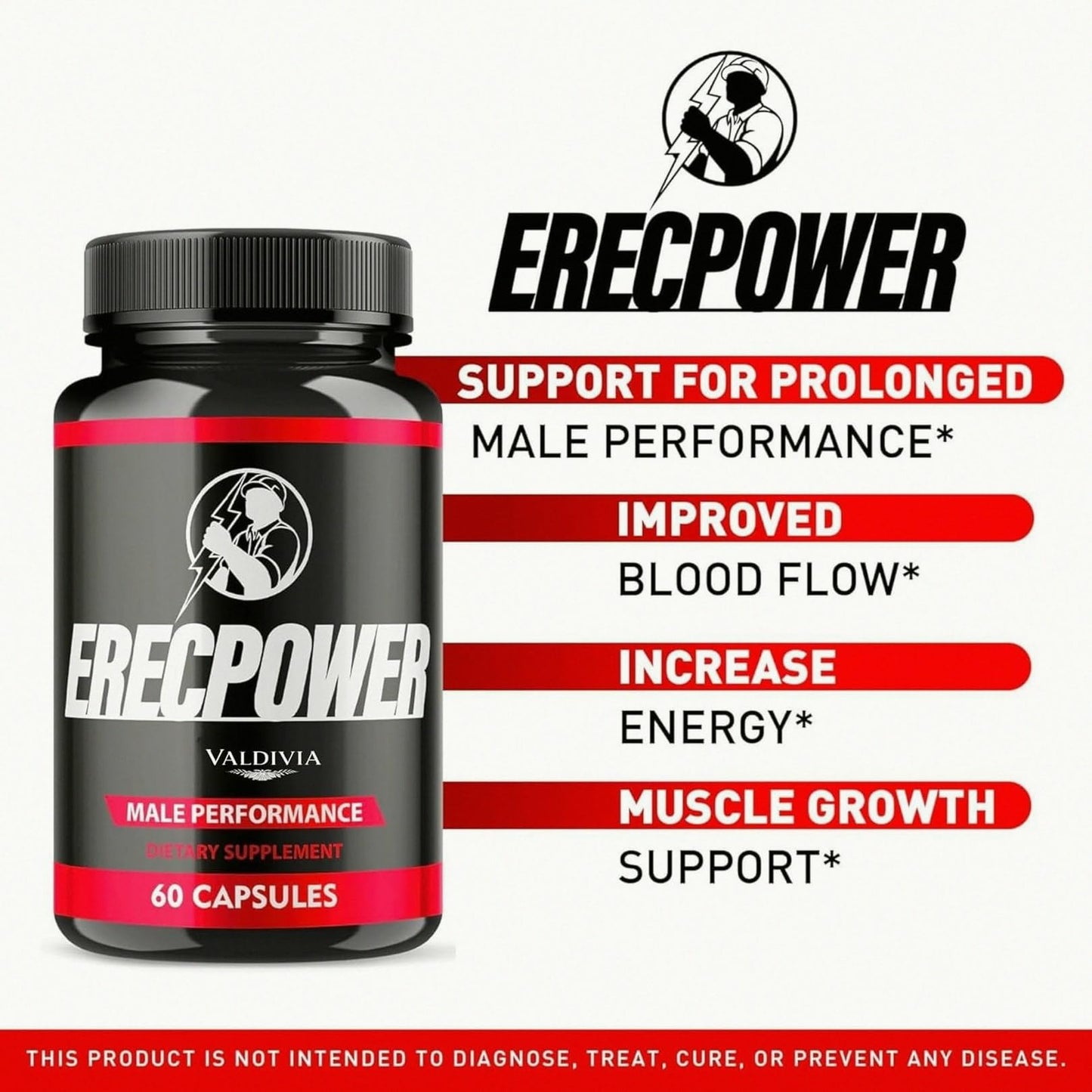 KYFLAG Erecpower Multivitamin Male Performance Capsules, 60 Capsules