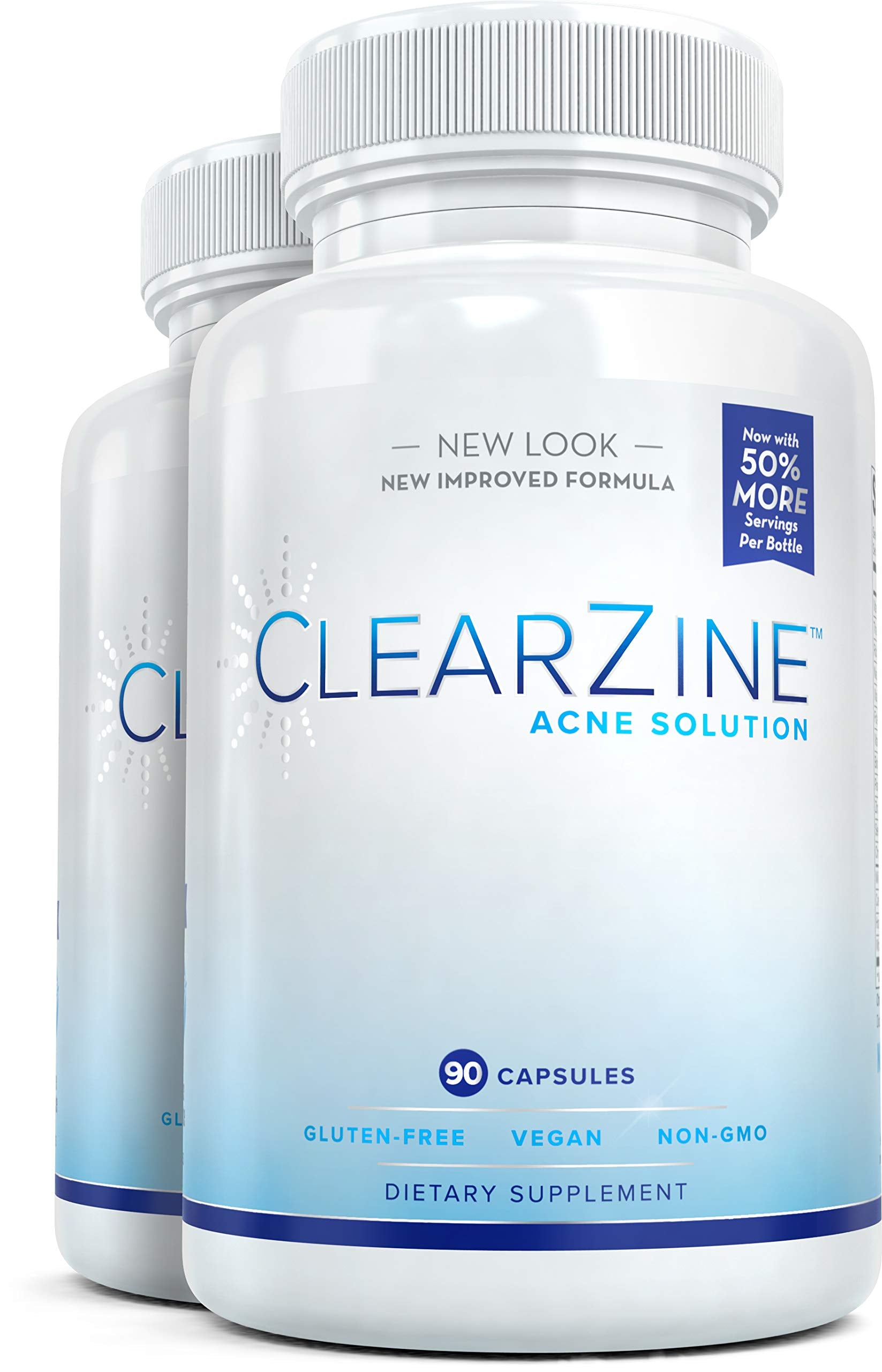 ClearZine Acne Pills Capsules, 180 Count