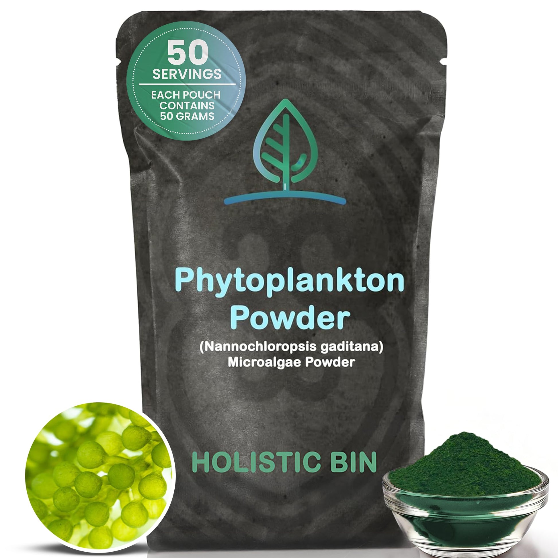 Holistic Bin Marine Phytoplankton Powder, 1.76 Ounce (Pack of 1)