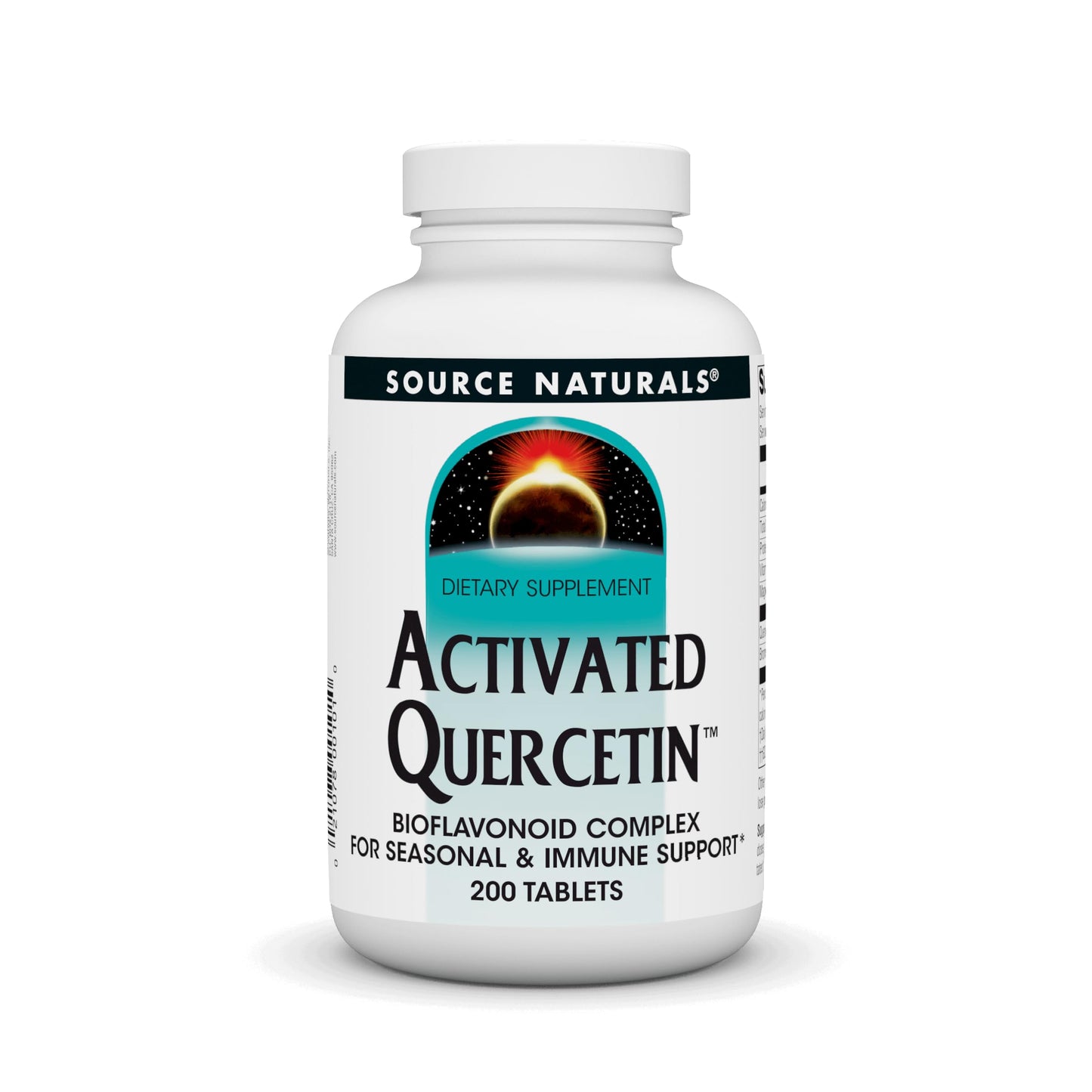 Source Naturals Activated Quercetin Plant-Derived Bioflavonoid Complex Tablets 200 Count