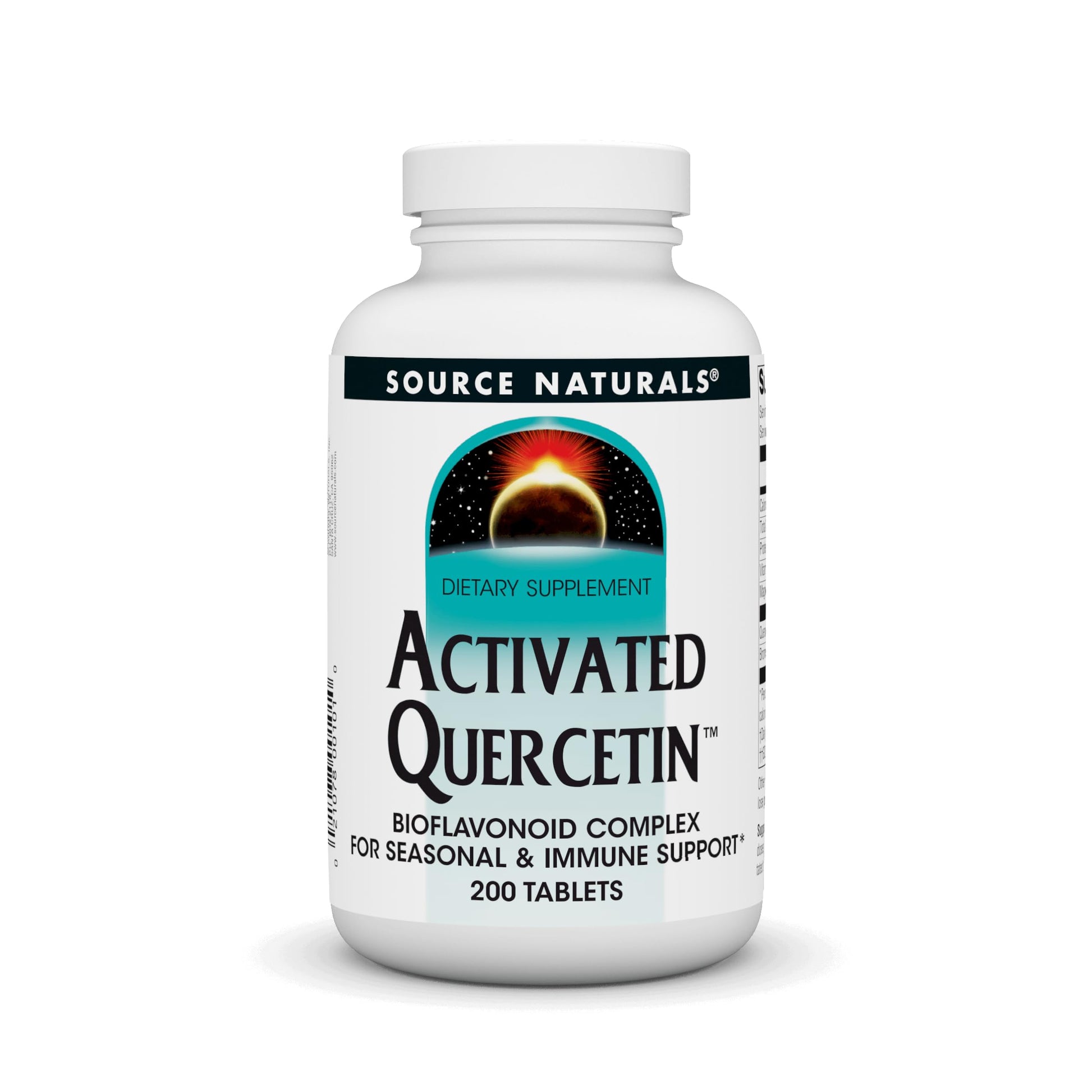 Source Naturals Activated Quercetin Plant-Derived Bioflavonoid Complex Tablets 200 Count