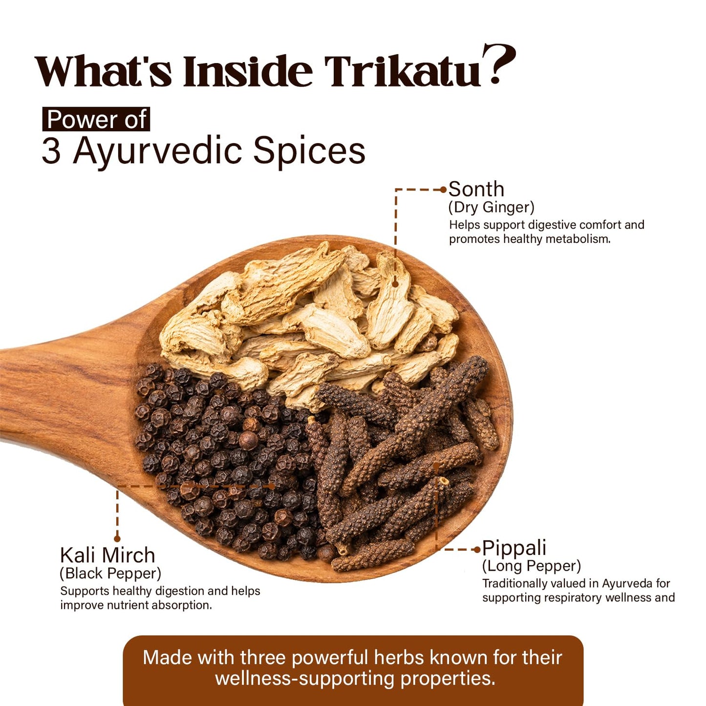 VEDIKROOTS Trikatu Powder 3.5274 oz