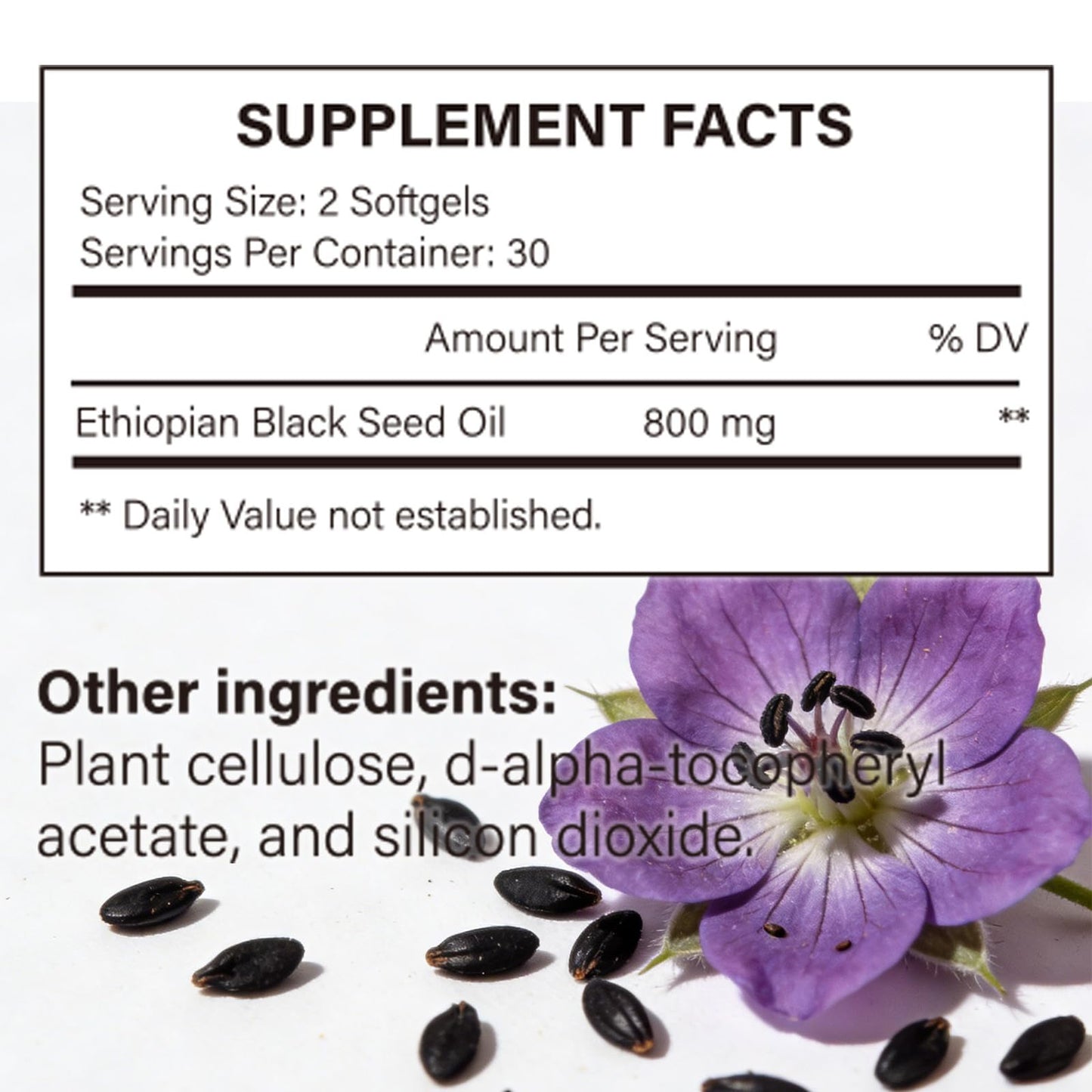 WOJJ Black Seed Oil Softgels 60 Count