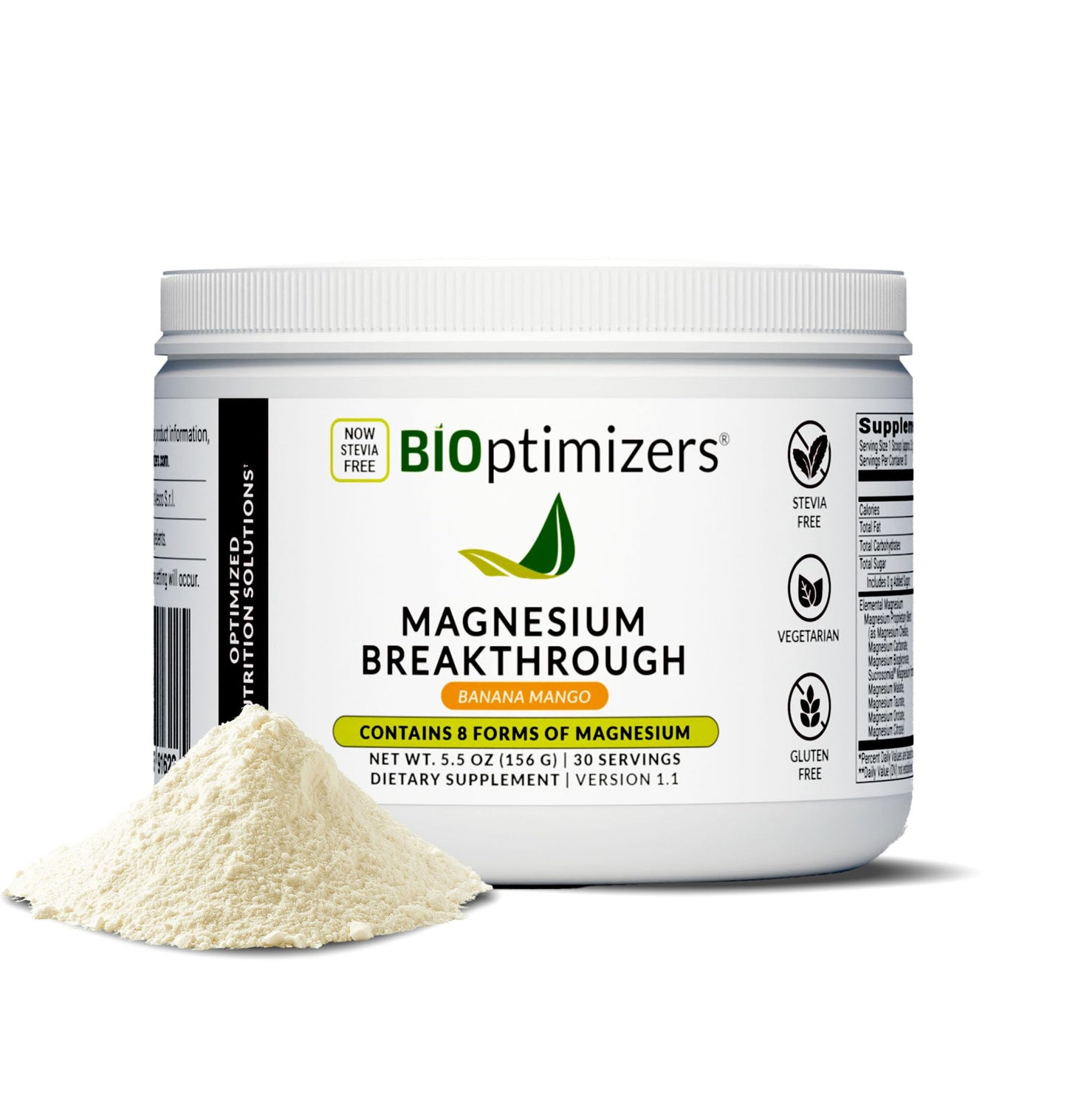 BIOptimizers Magnesium Breakthrough Powder 5.5 Ounce