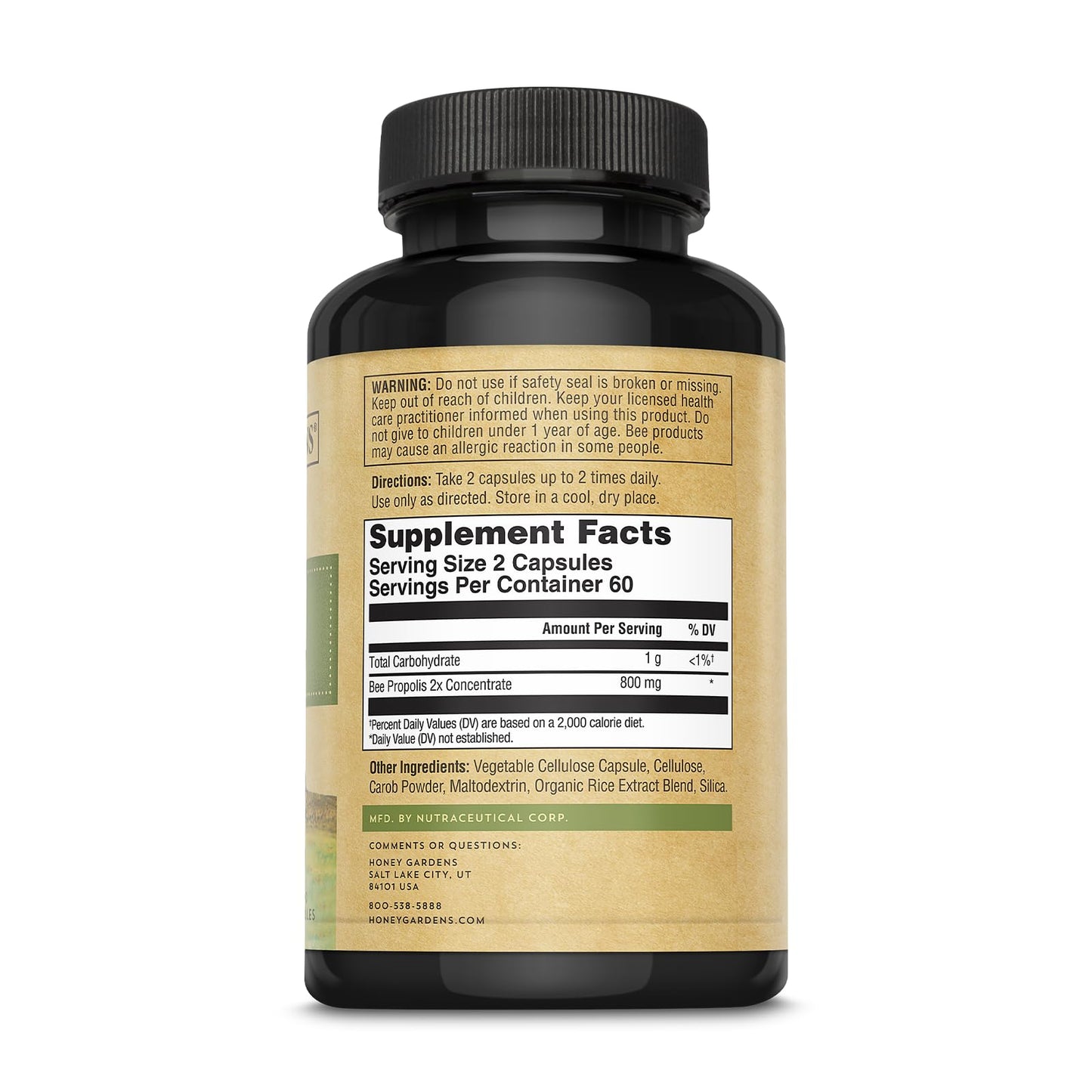 ZAND Bee Propolis Capsules 650 mg 120 Count