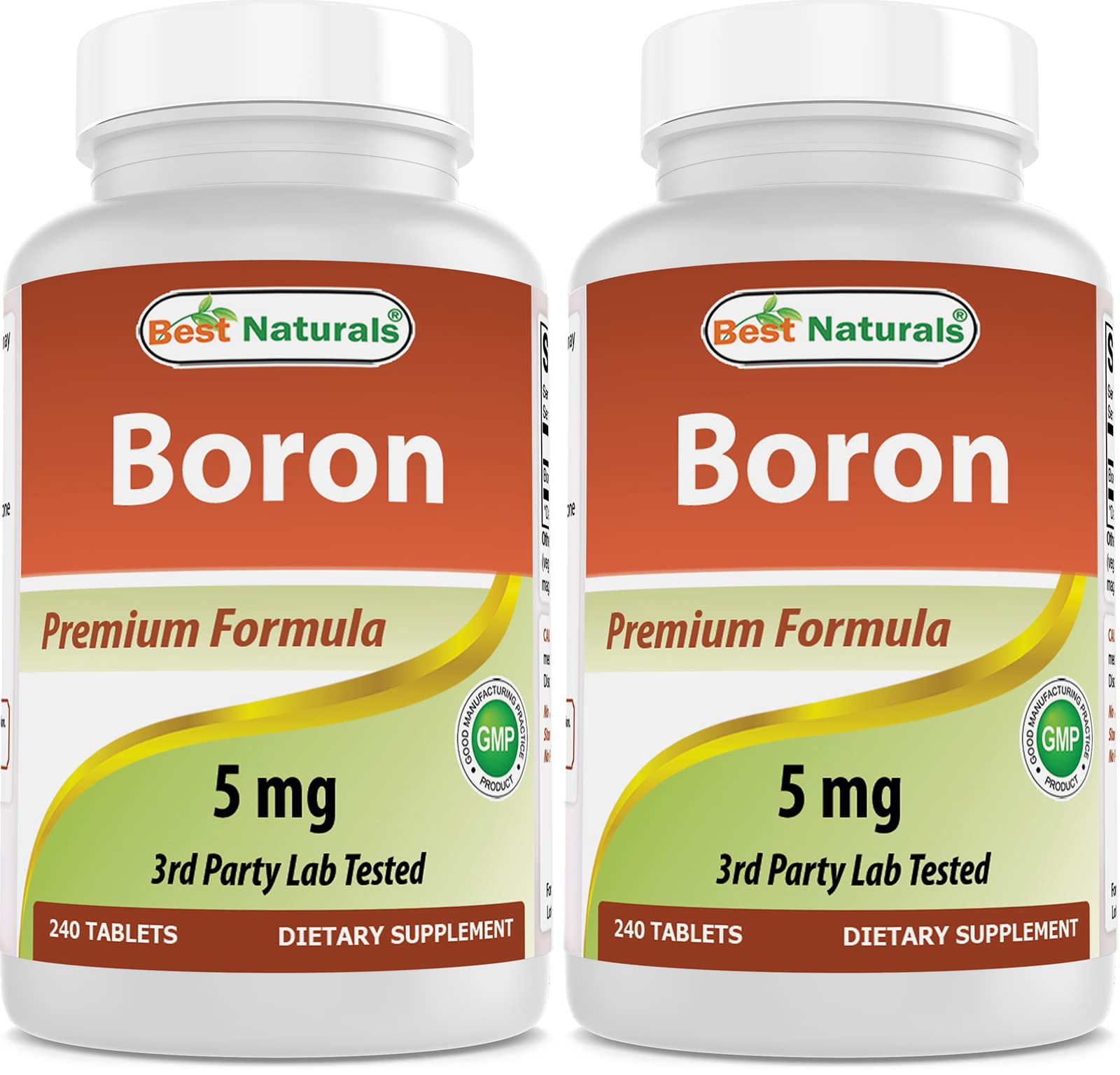 Best Naturals Boron 5 mg Tablets, 480 Count