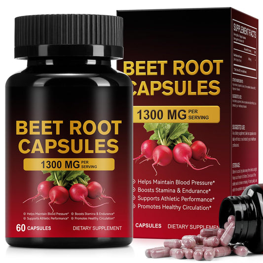 KITNOBLIS Beet Root Capsules 60 Capsules