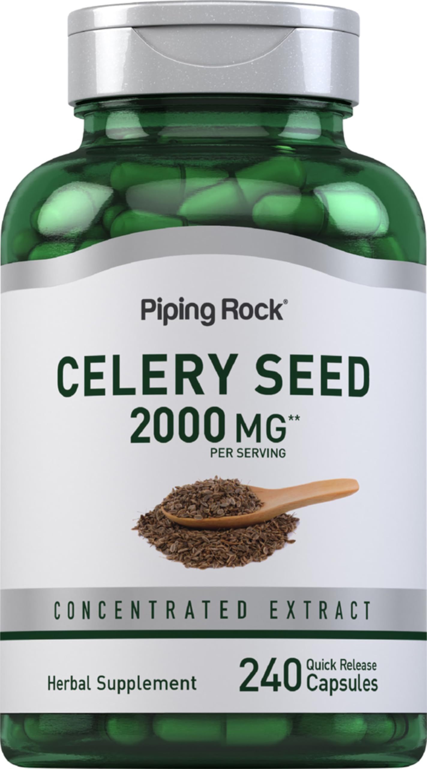 Piping Rock Celery Seed Extract Capsules 240 Count