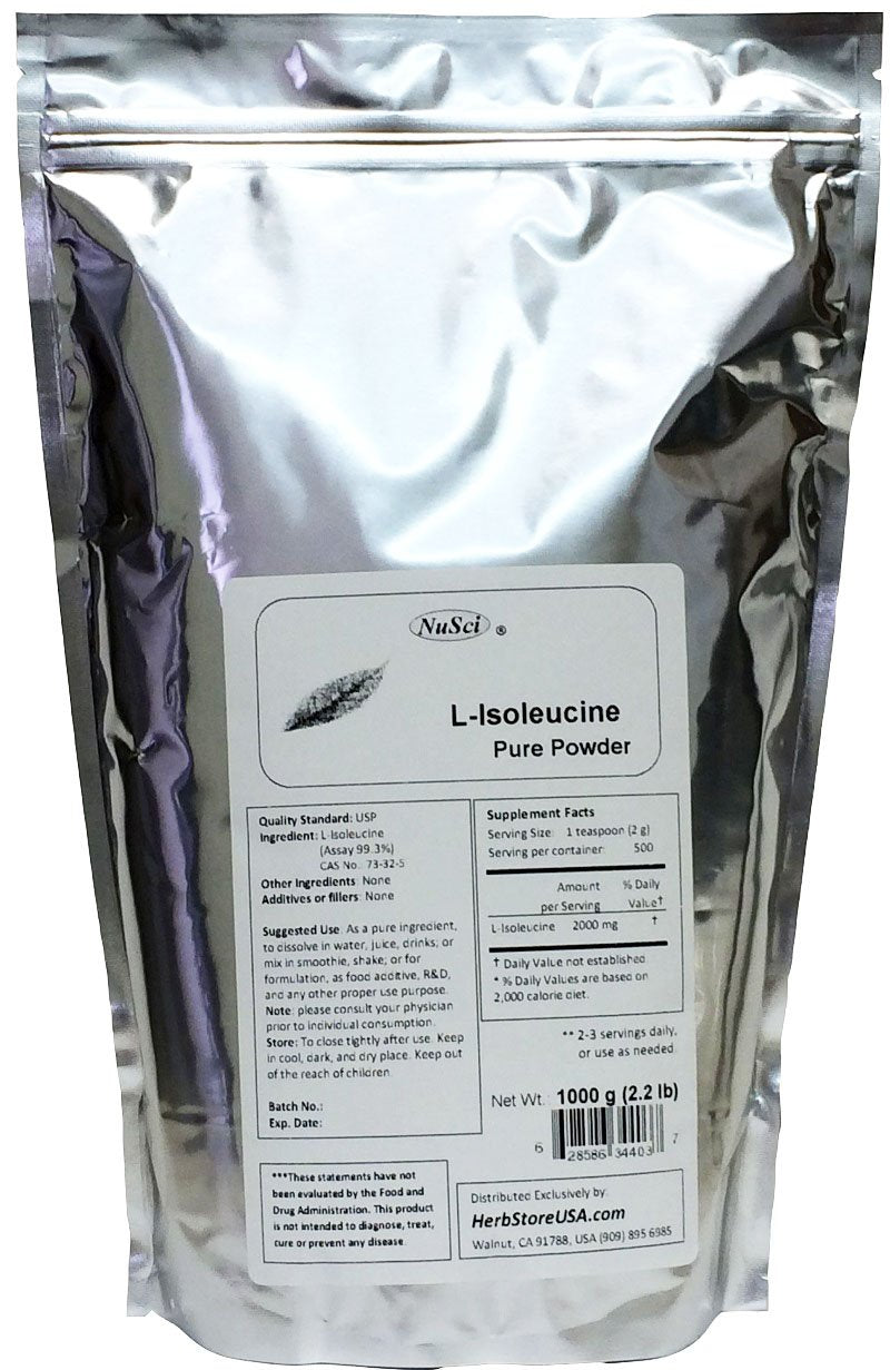 NuSci L-Isoleucine Powder 1000g