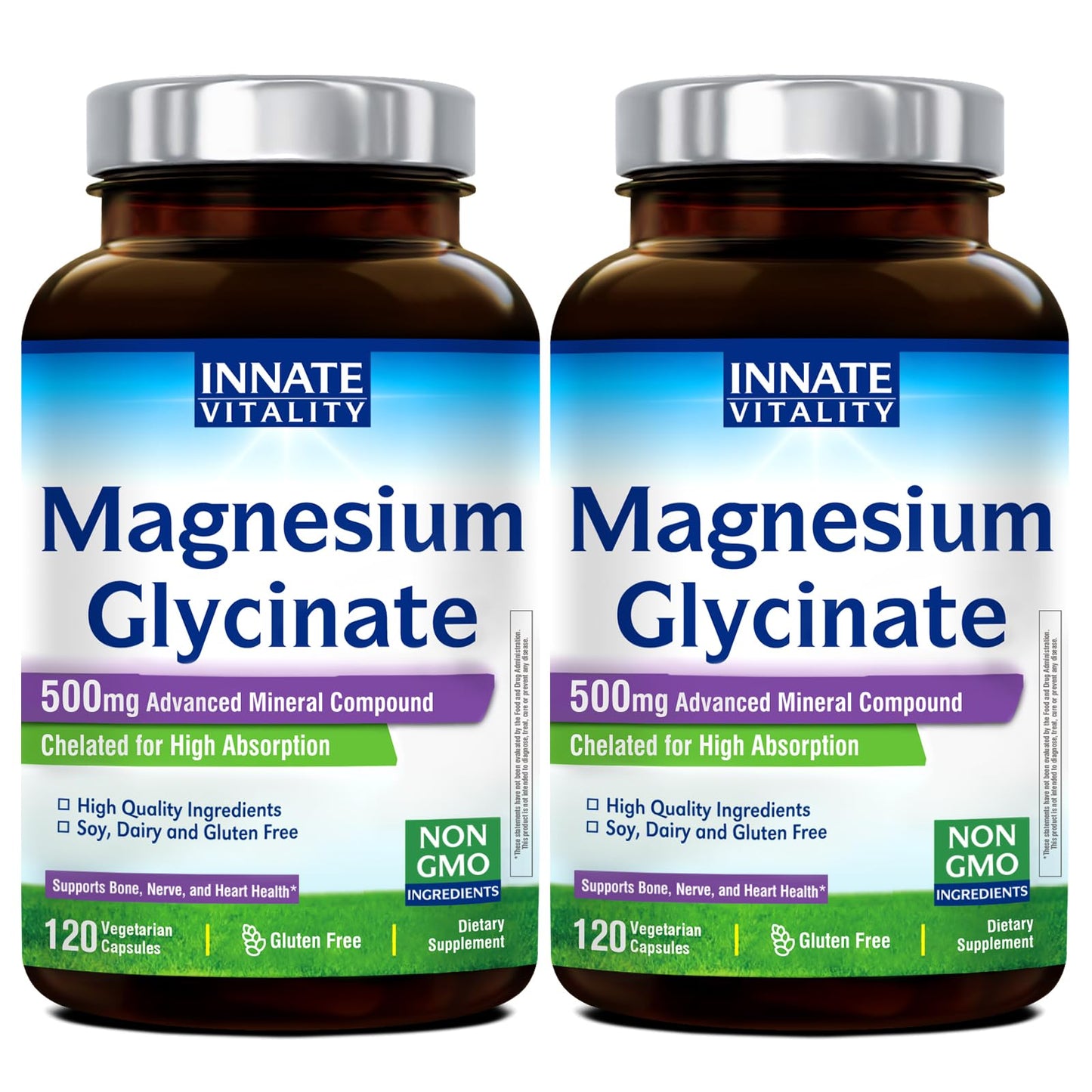 Innate Vitality Magnesium Glycinate 500mg Capsule, 240 Capsules