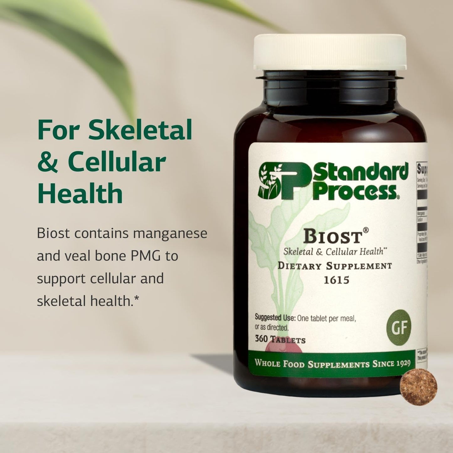 Standard Process Inc. Biost Skeletal & Cellular Health Dietary Supplement Tablet 360 Tablets
