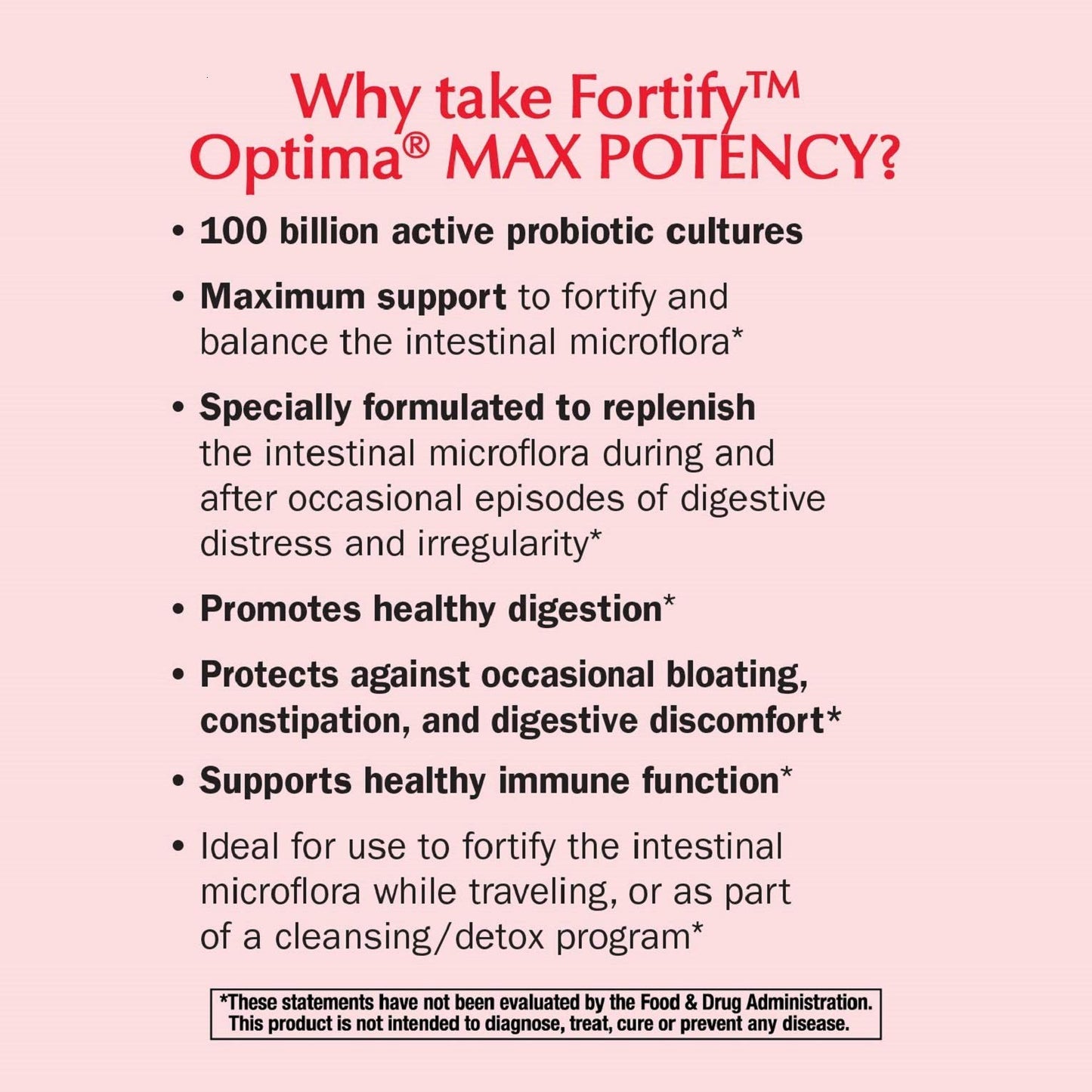 Nature's Way Fortify Optima Daily Probiotic Capsules, 30 Count