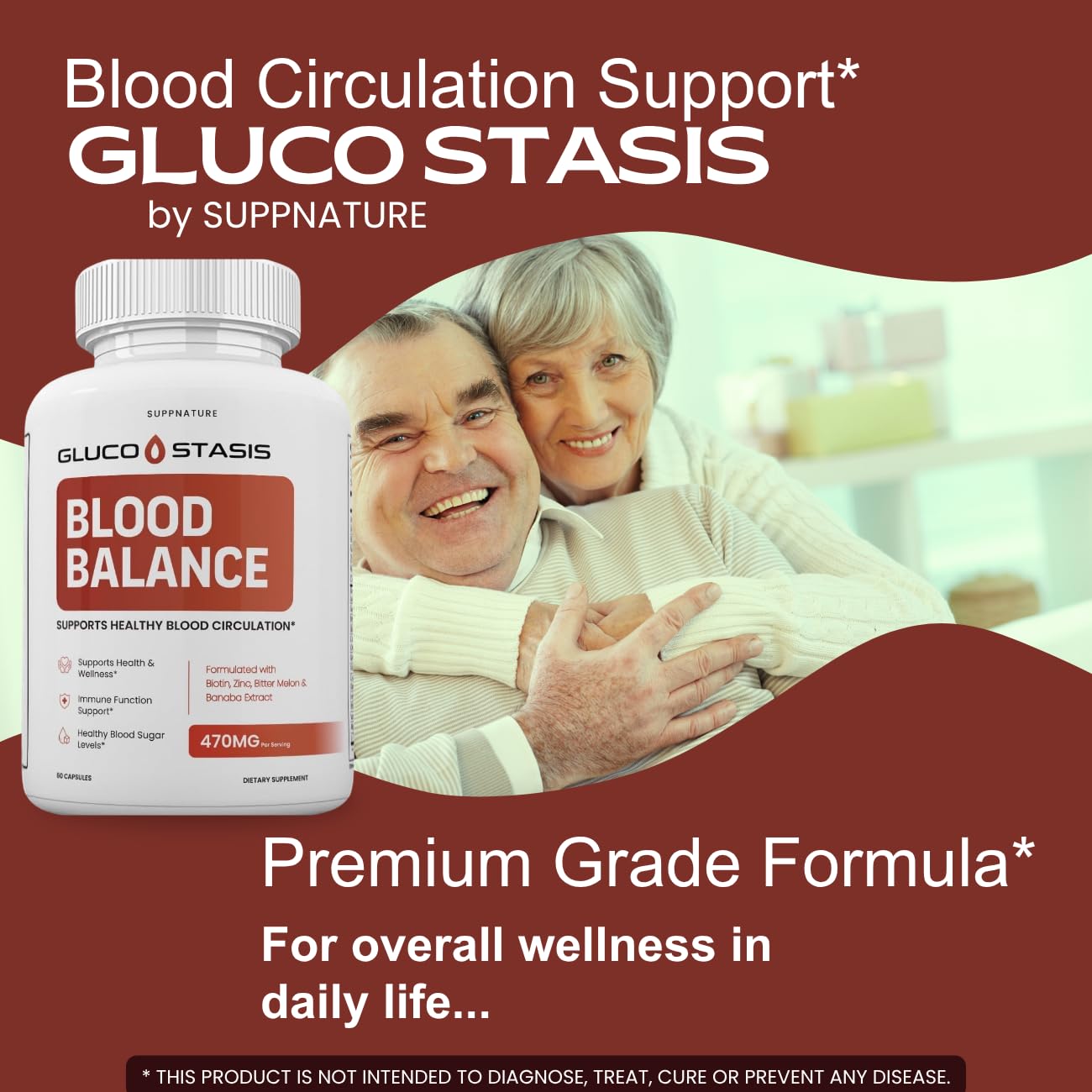 SuppNature Gluco Stasis Capsules 120 Capsules