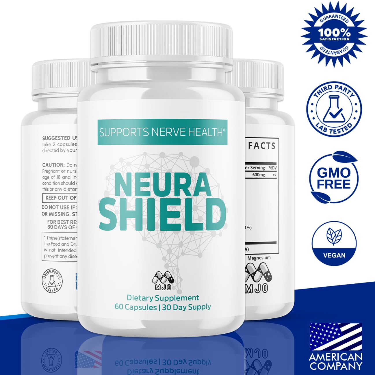 MJO Neura Shield Capsules, 180 Capsules