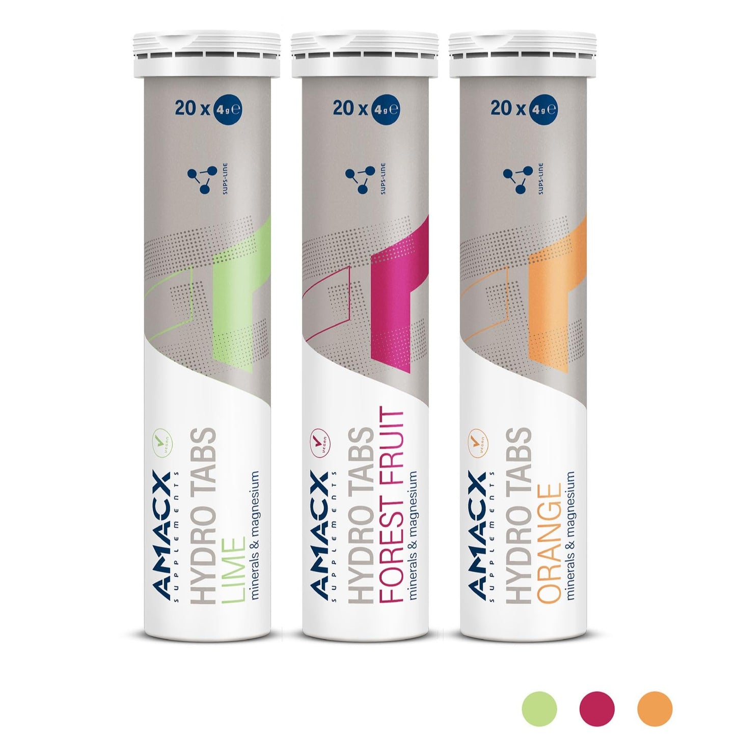Amacx Hydro Tabs Electrolyte Tablets, 3 Pack