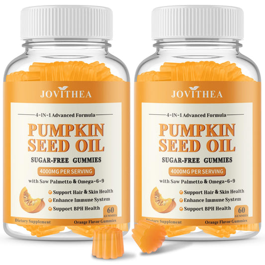 JOVITHEA Pumpkin Seed Oil Gummies with Saw Palmetto 120 Gummies