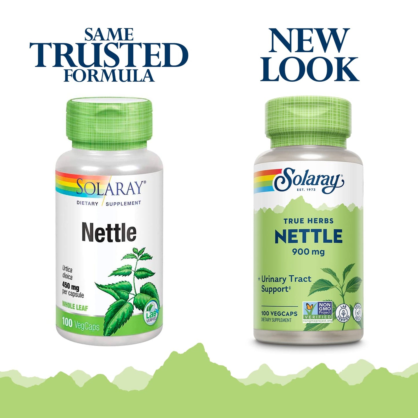 Solaray Nettle Leaf 900 mg Capsule, 100 Count