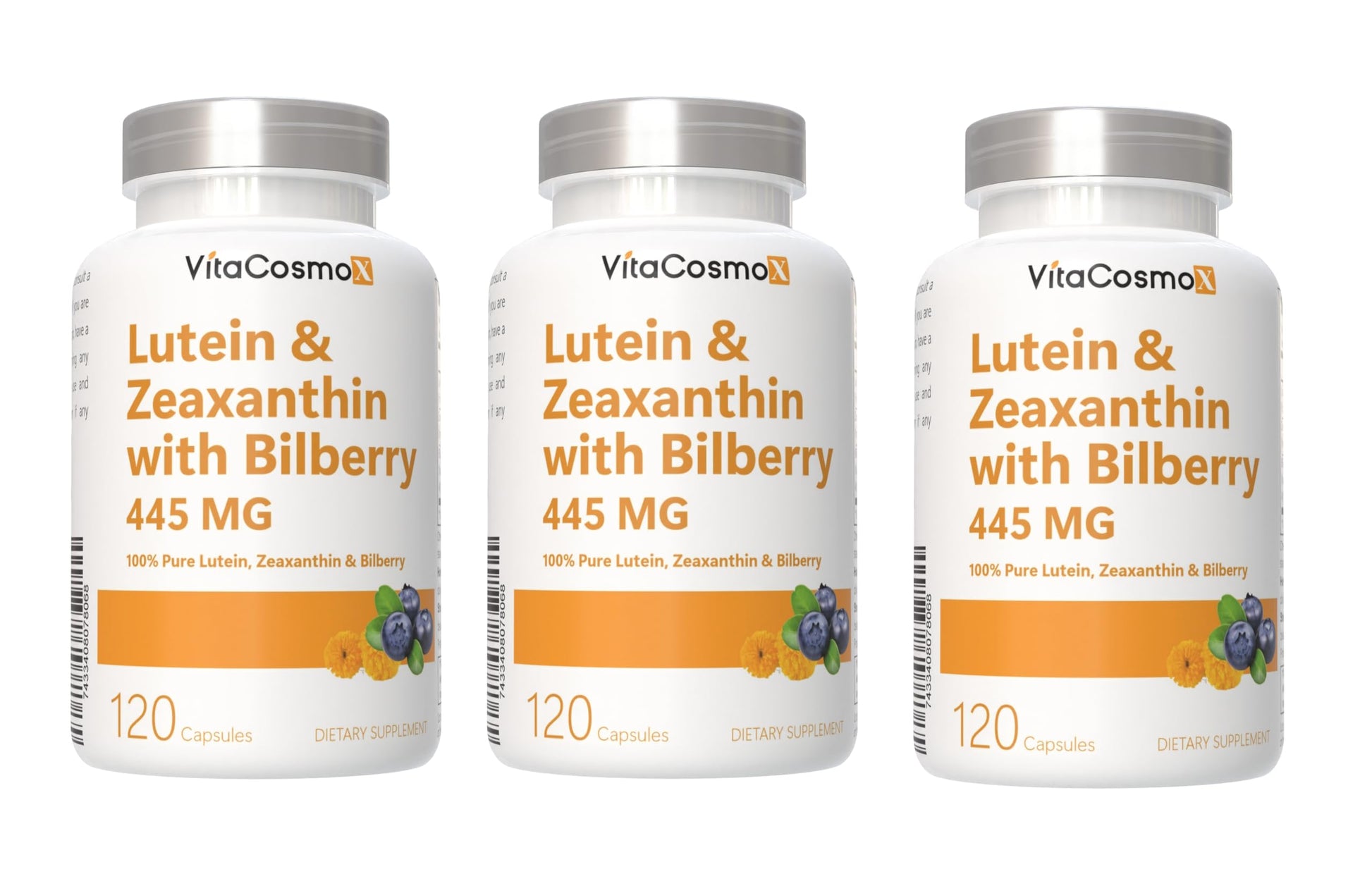 VitaCosmoX Lutein with Zeaxanthin Capsules 120 Count