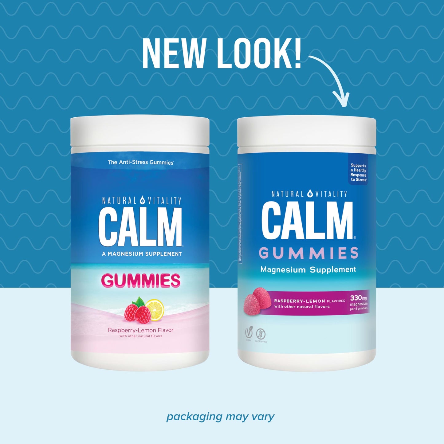 Natural Vitality CALM Magnesium Citrate Supplement Gummies 60