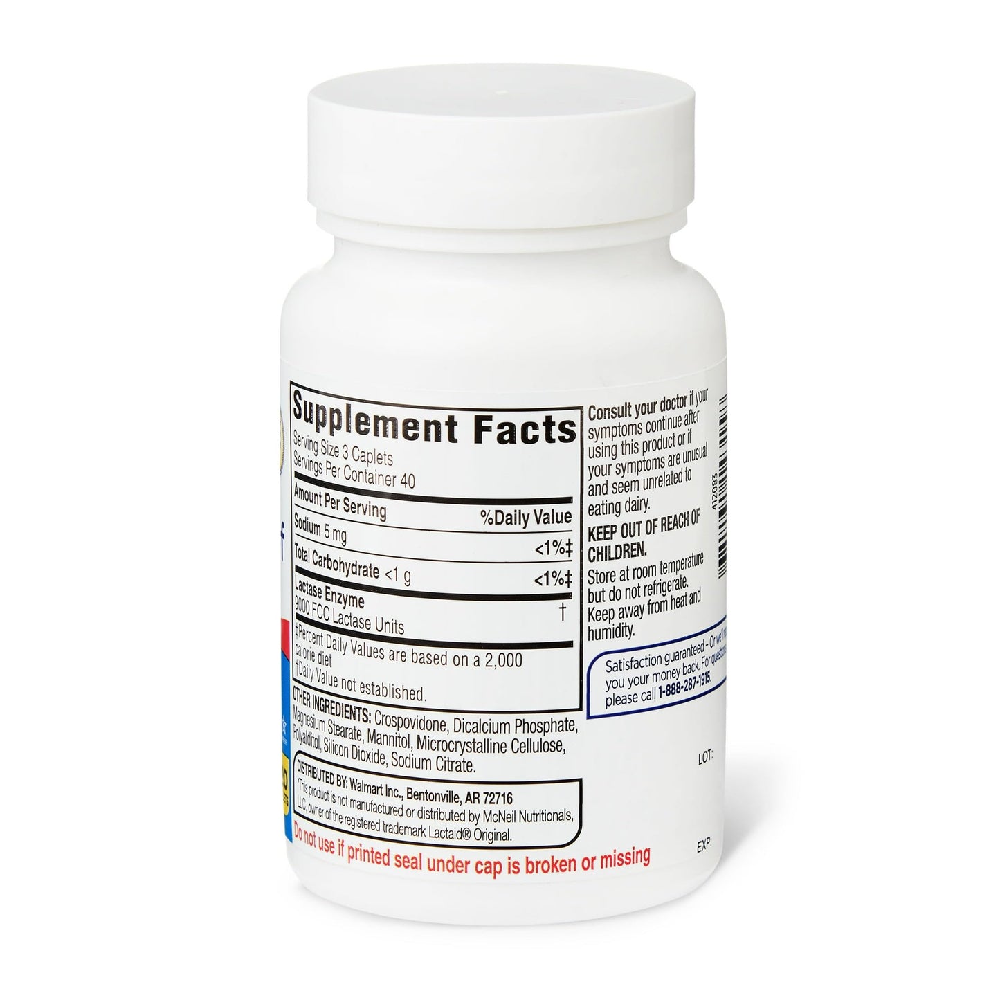 FUSION SHOP STORE Dairy Relief for Lactose Intolerance Caplets, 120