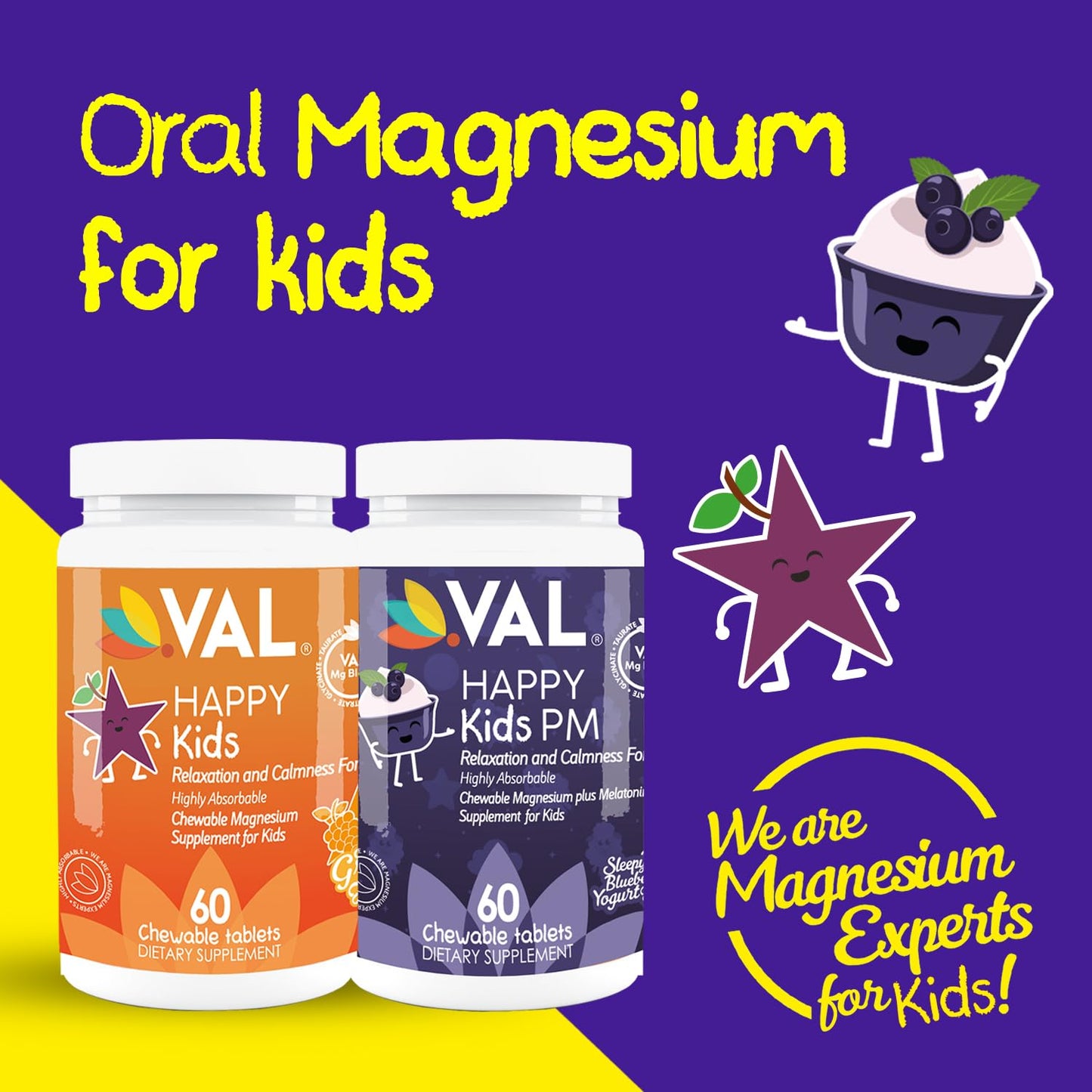 VAL Happy Kids Chewables Bundle Chewable Tablets, 2-Count