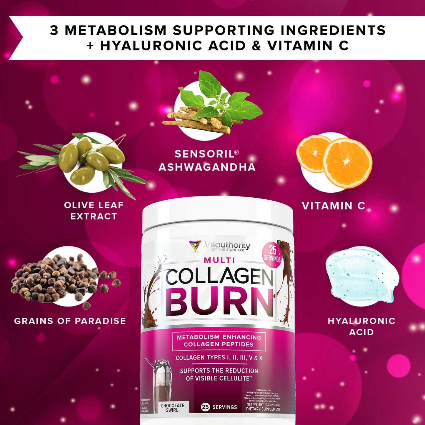 Vitauthority Collagen Peptides Powder 11.2 oz