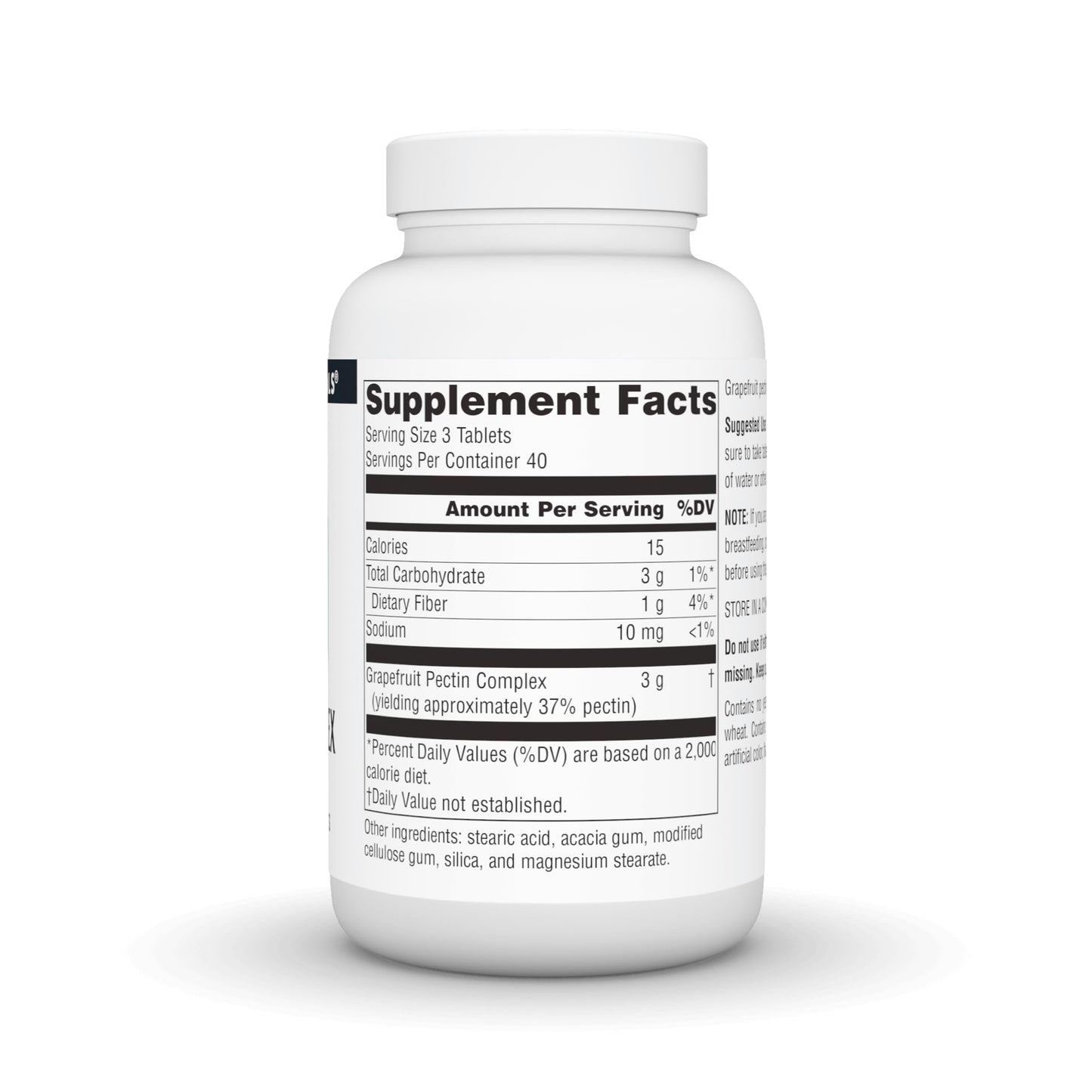 Source Naturals Grapefruit Pectin Complex 1000 mg Tablets, 120 Count