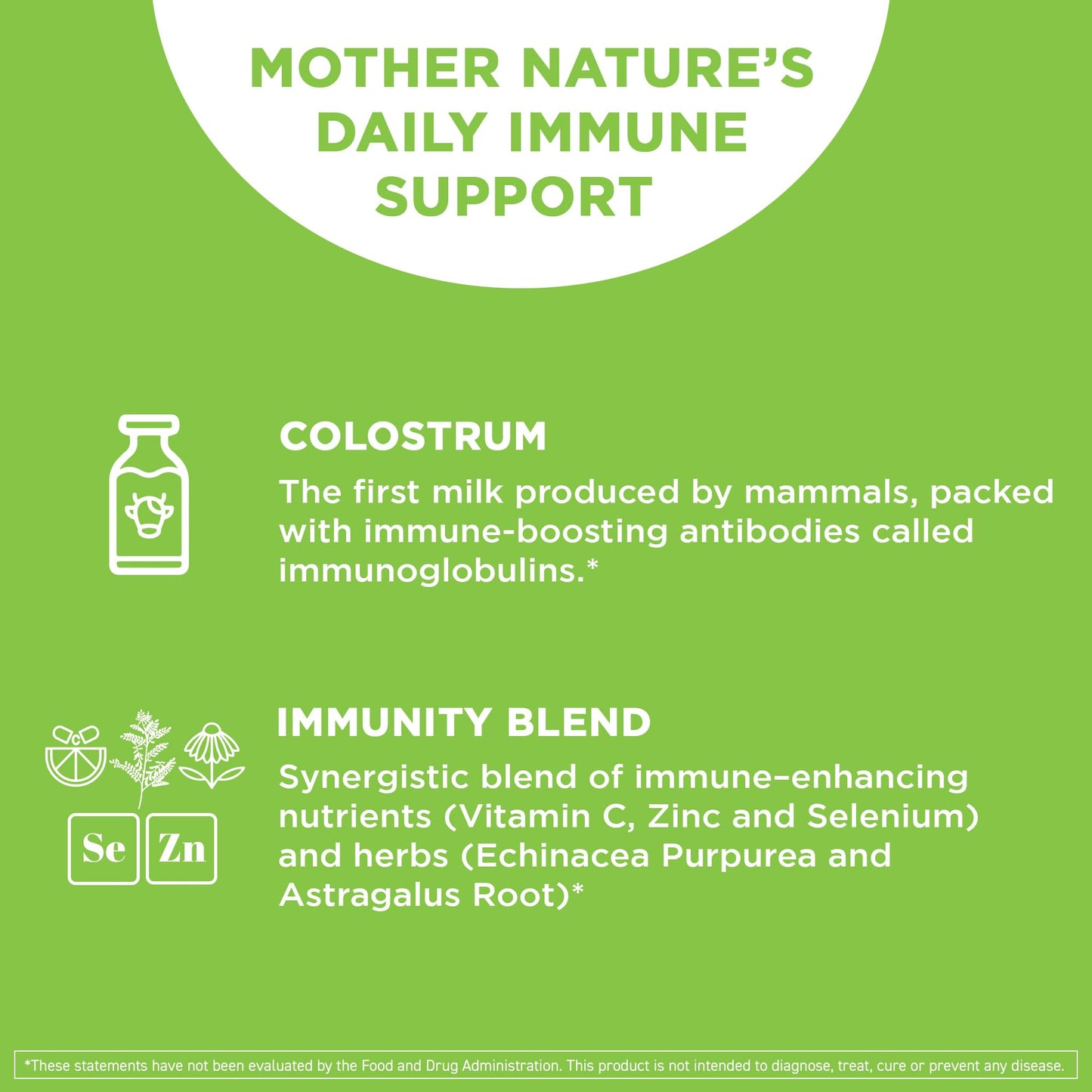 Vital Vitamins Colostrum Supplement from First Milking with Vitamin C, Zinc & Selenium - 10% IgG Immunoglobulins - Grass-Fed American Cows - 60 Capsules