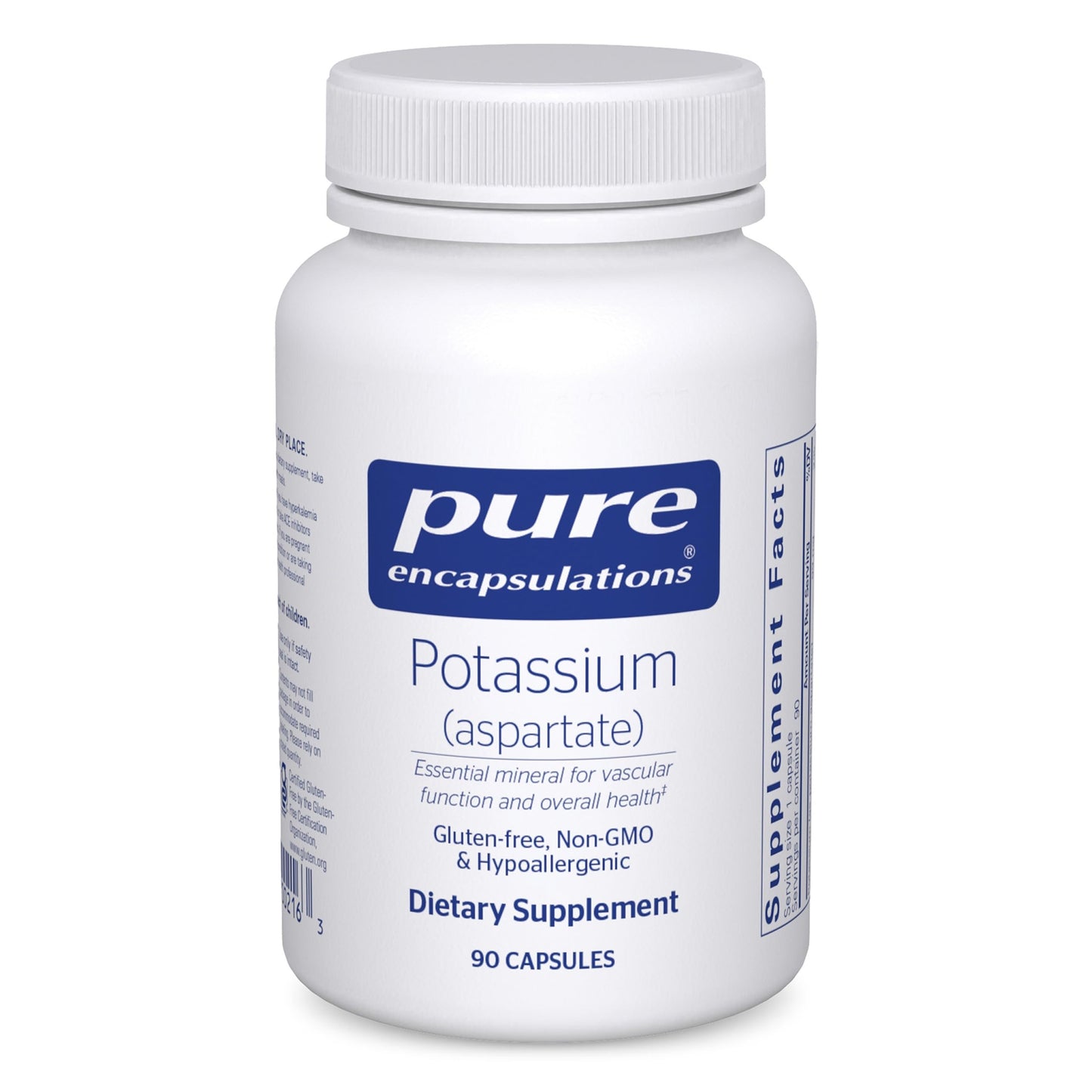 Pure Encapsulations Potassium (Aspartate) Capsule, 90 Capsules