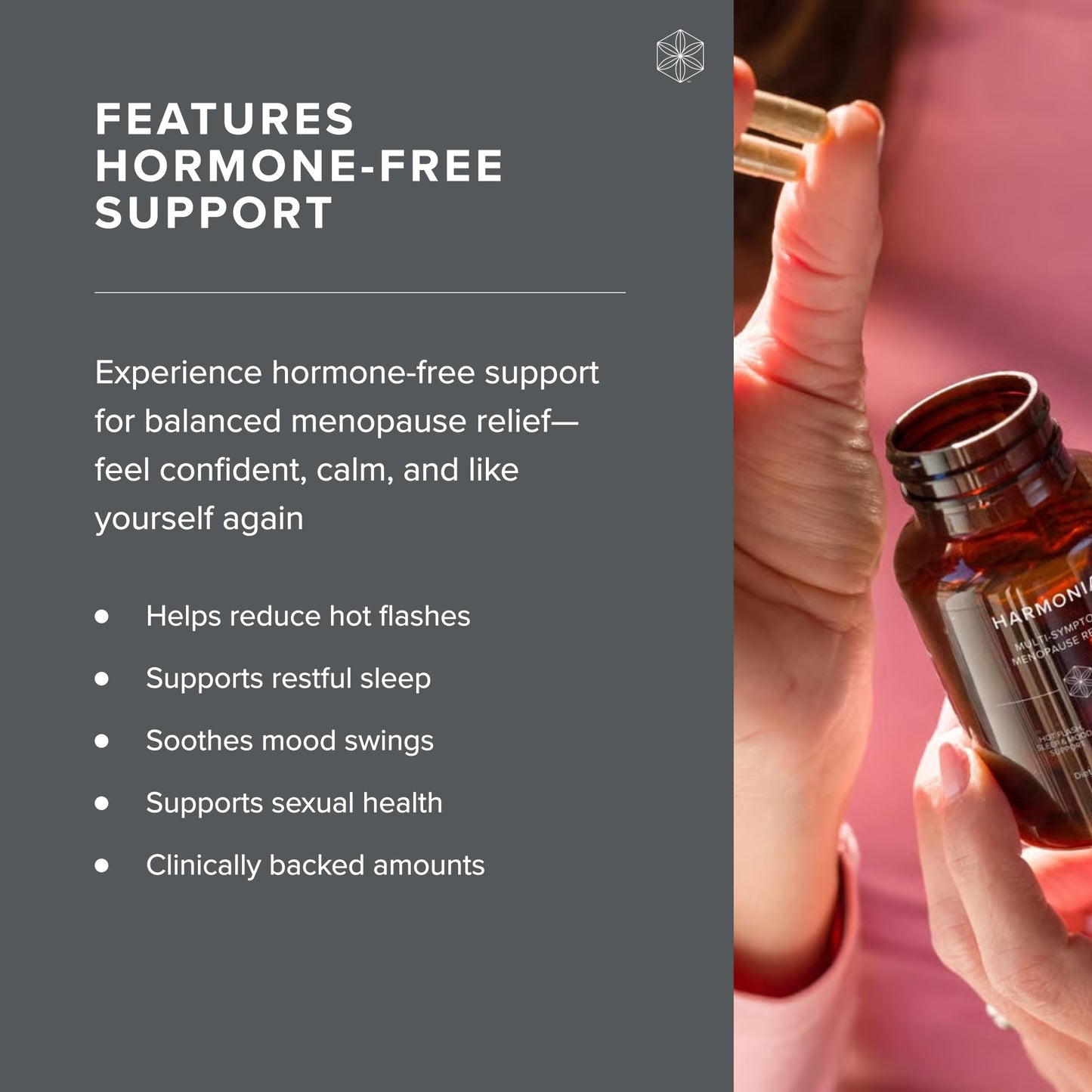 Isagenix Harmonia Hormone-Free, Multi-Sympton Menopause Support, 60 Capsules