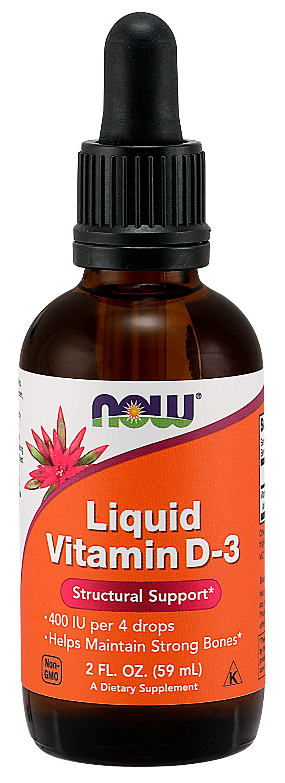 NOW Foods Vitamin D-3 Capsules 1 Capsule